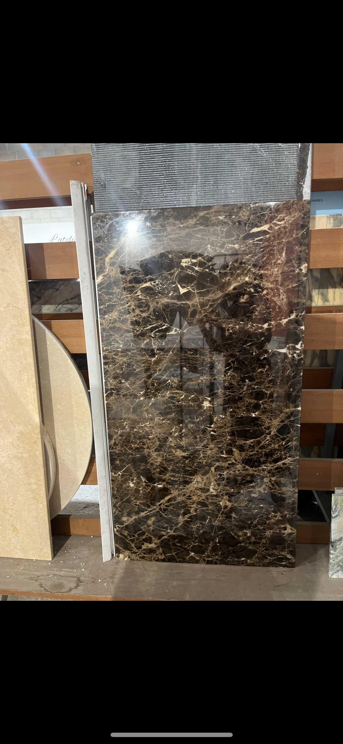 Table basse Harmony rectangle x Marron Emperador