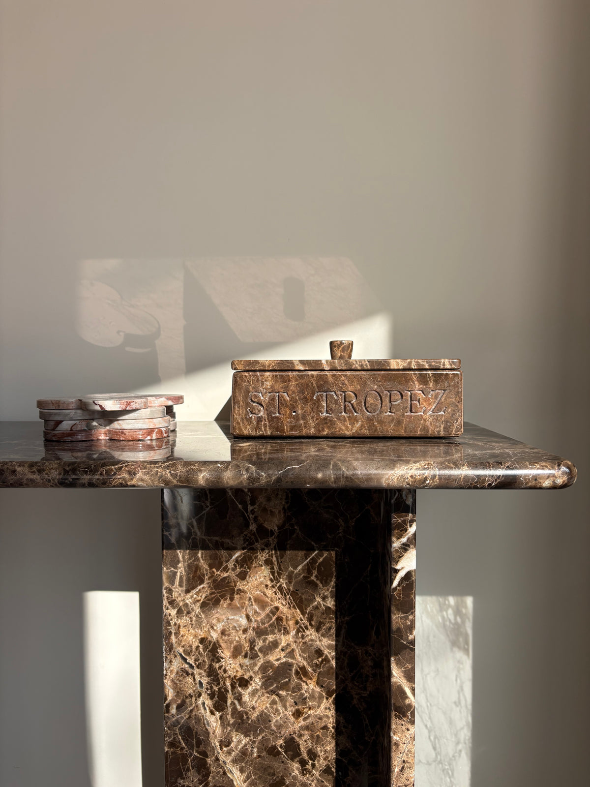 Console signature x 100% marbre emperador dark (100/30)