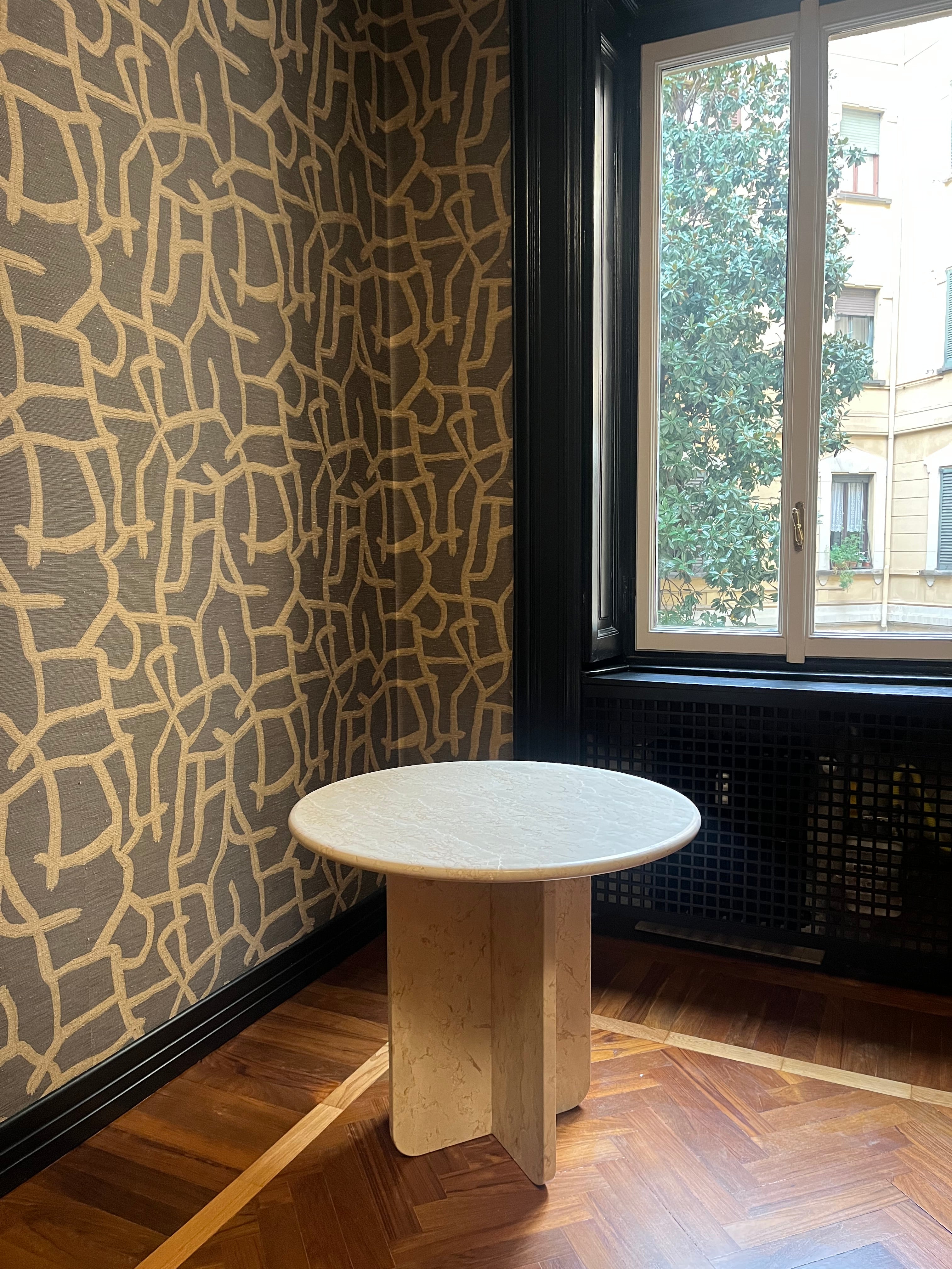 Table à manger ronde 100% pierre de david - GIPSY HOME