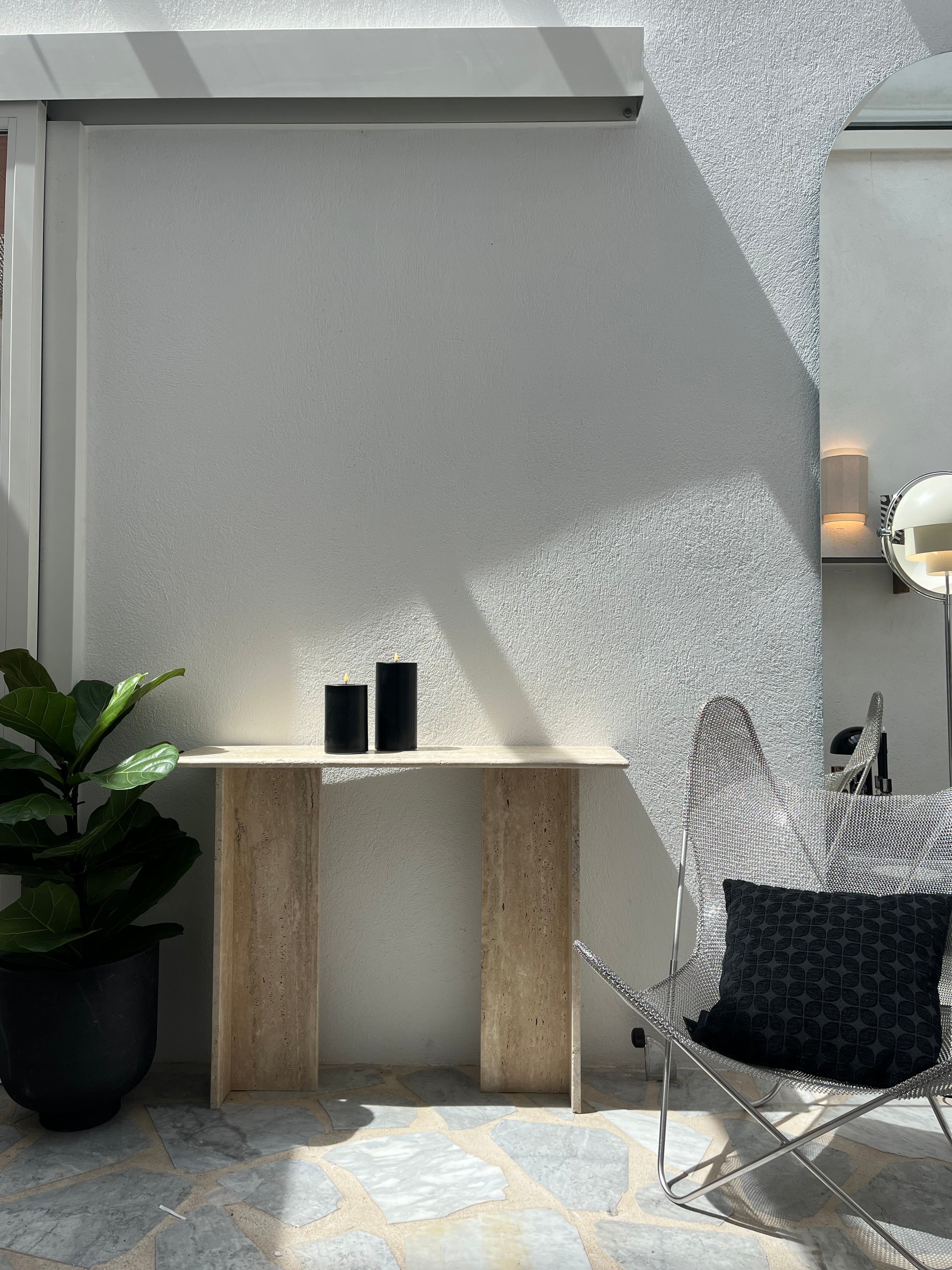 Console signature x 100% Travertin brut (100/30) - GIPSY HOME