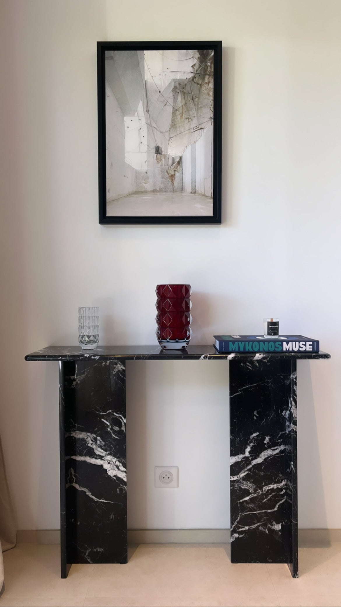 Pré-commande Console signature x 100% Marbre noir (100/30) - GIPSY HOME