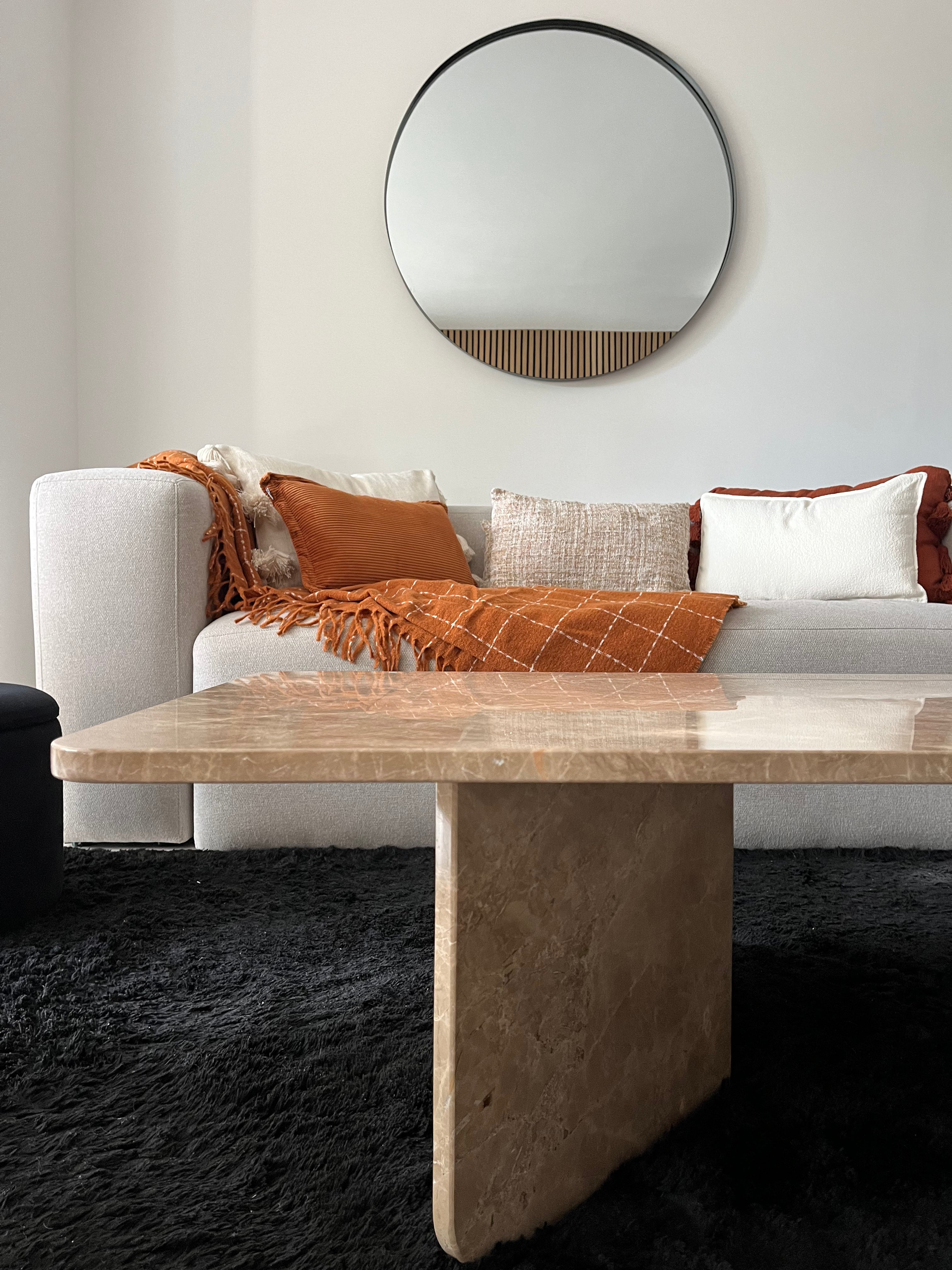 Table basse Signature x marron emperador Light - GIPSY HOME