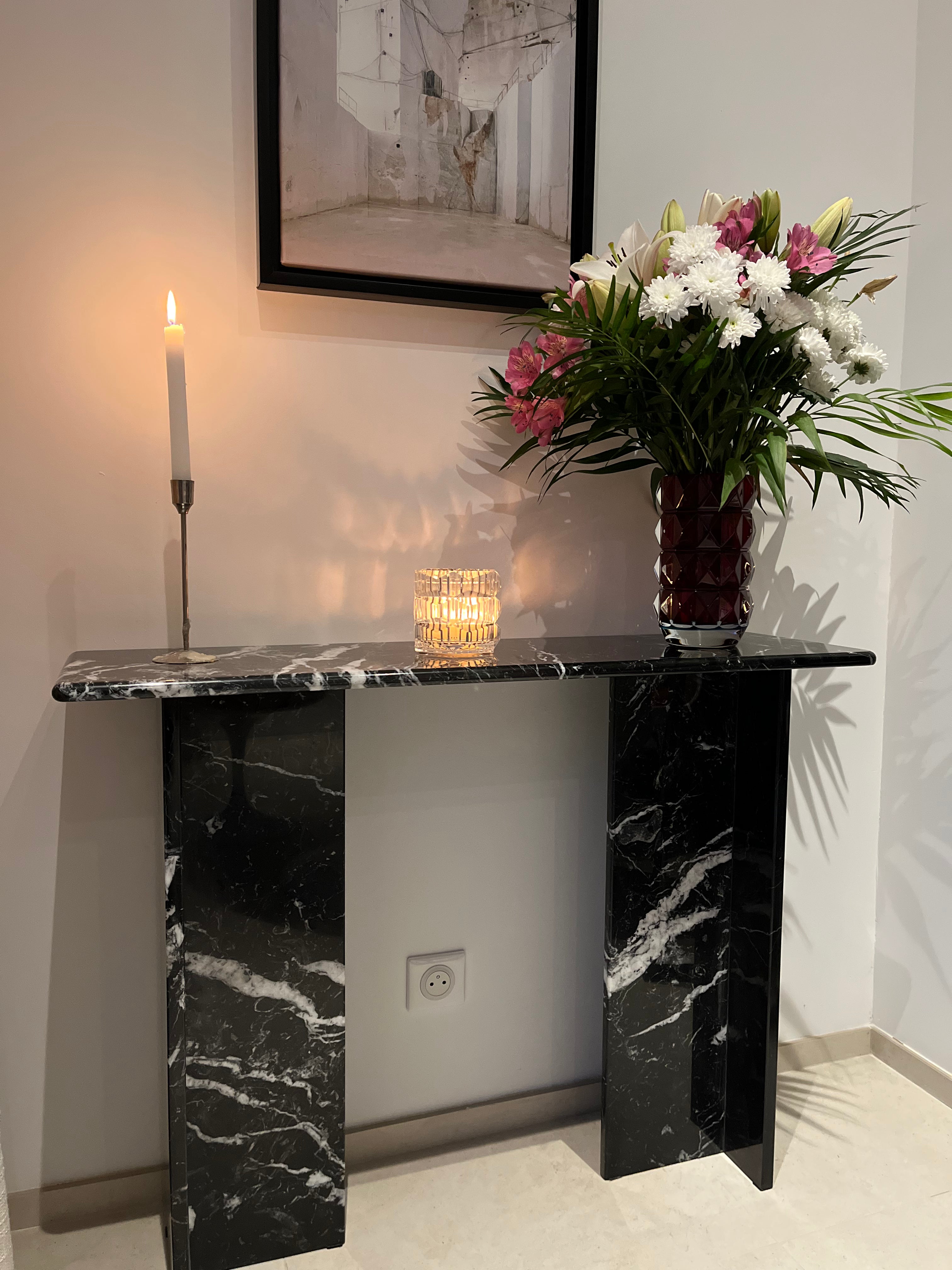 Pré-commande Console signature x 100% Marbre noir (100/30) - GIPSY HOME