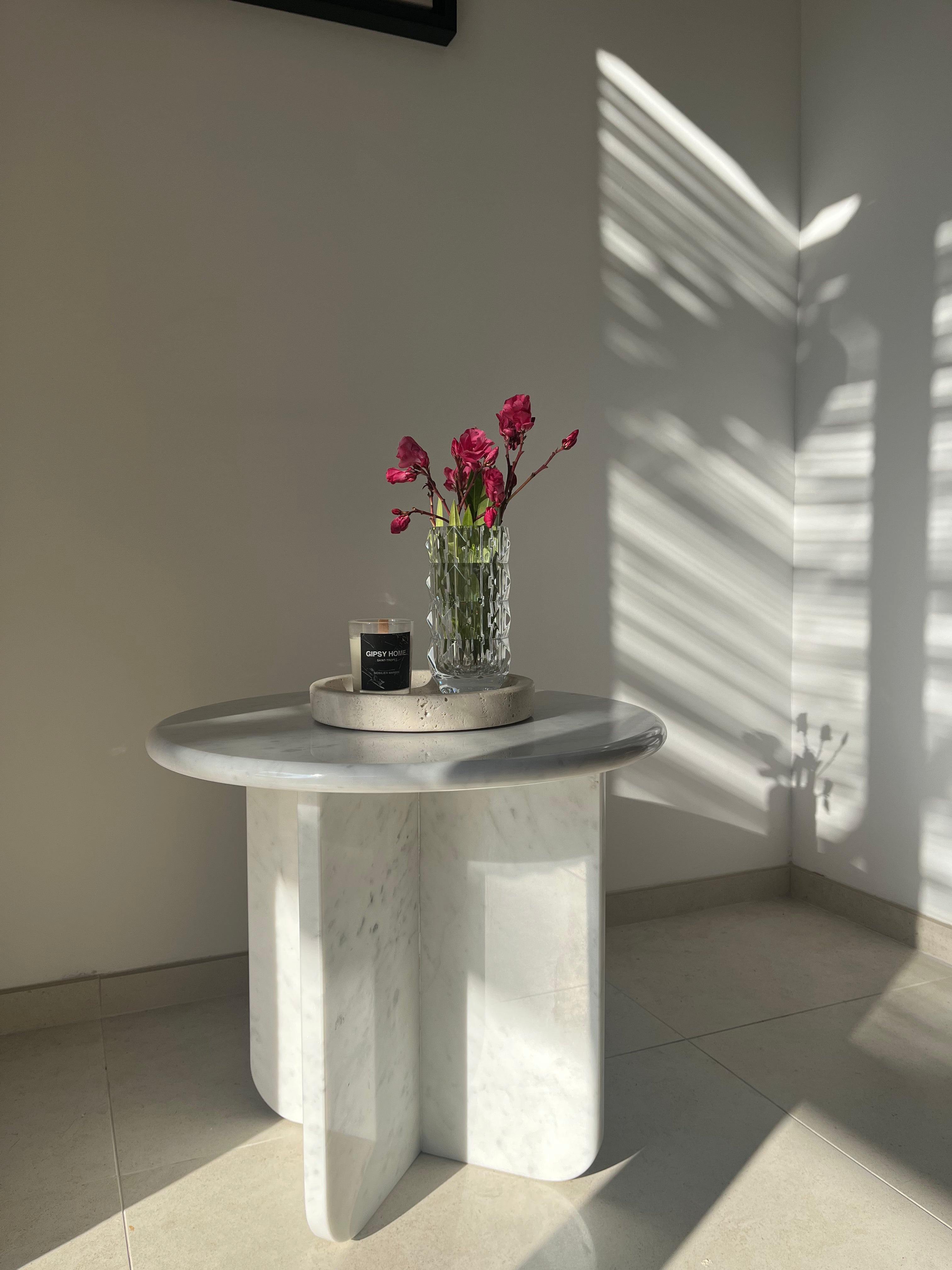 Table D45cm x 100% carrare extra - GIPSY HOME