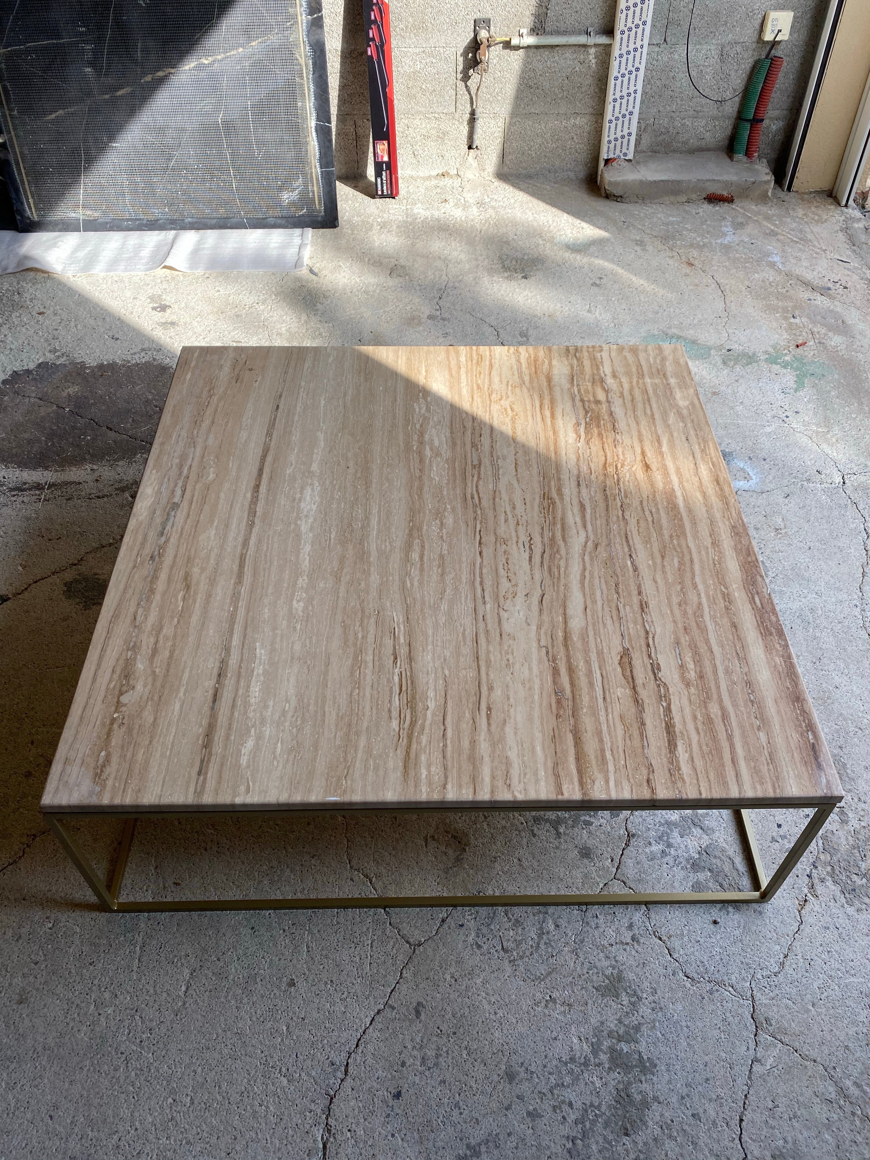 Table basse élégance x travertin - GIPSY HOME