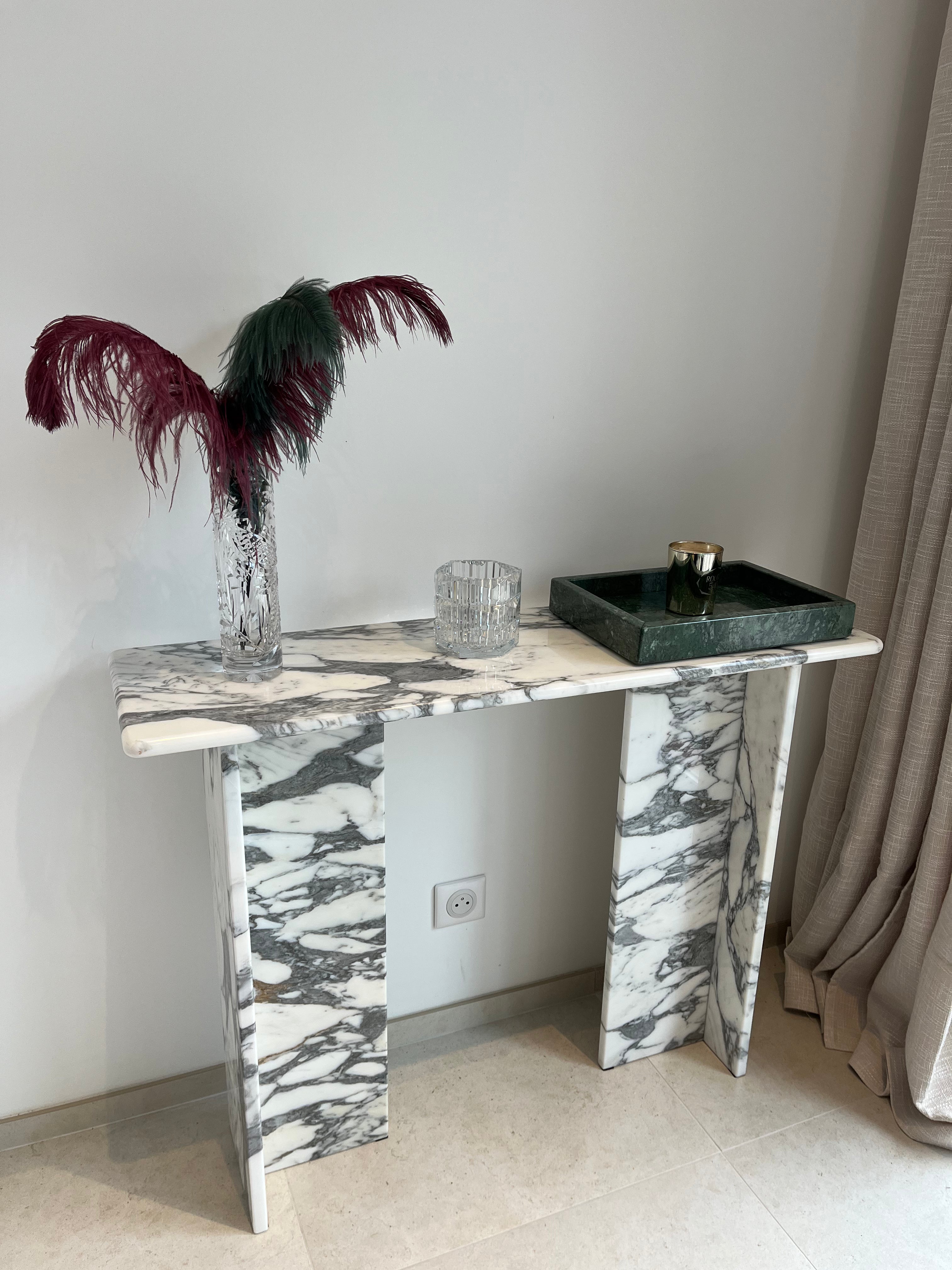 Console signature x 100% Arabescato (100/30) - GIPSY HOME