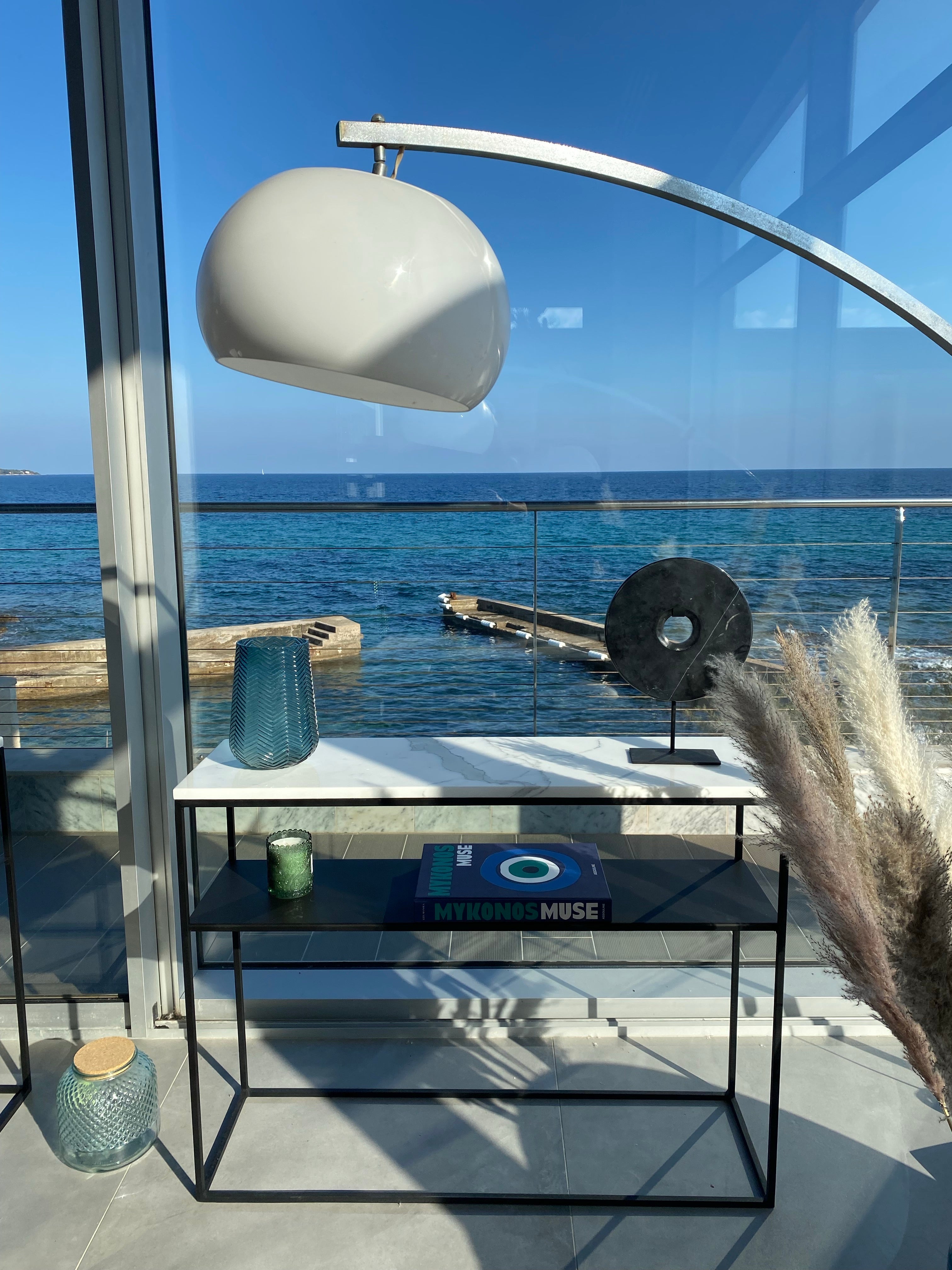 Console avec étagère & marbre Calacatta - GIPSY HOME