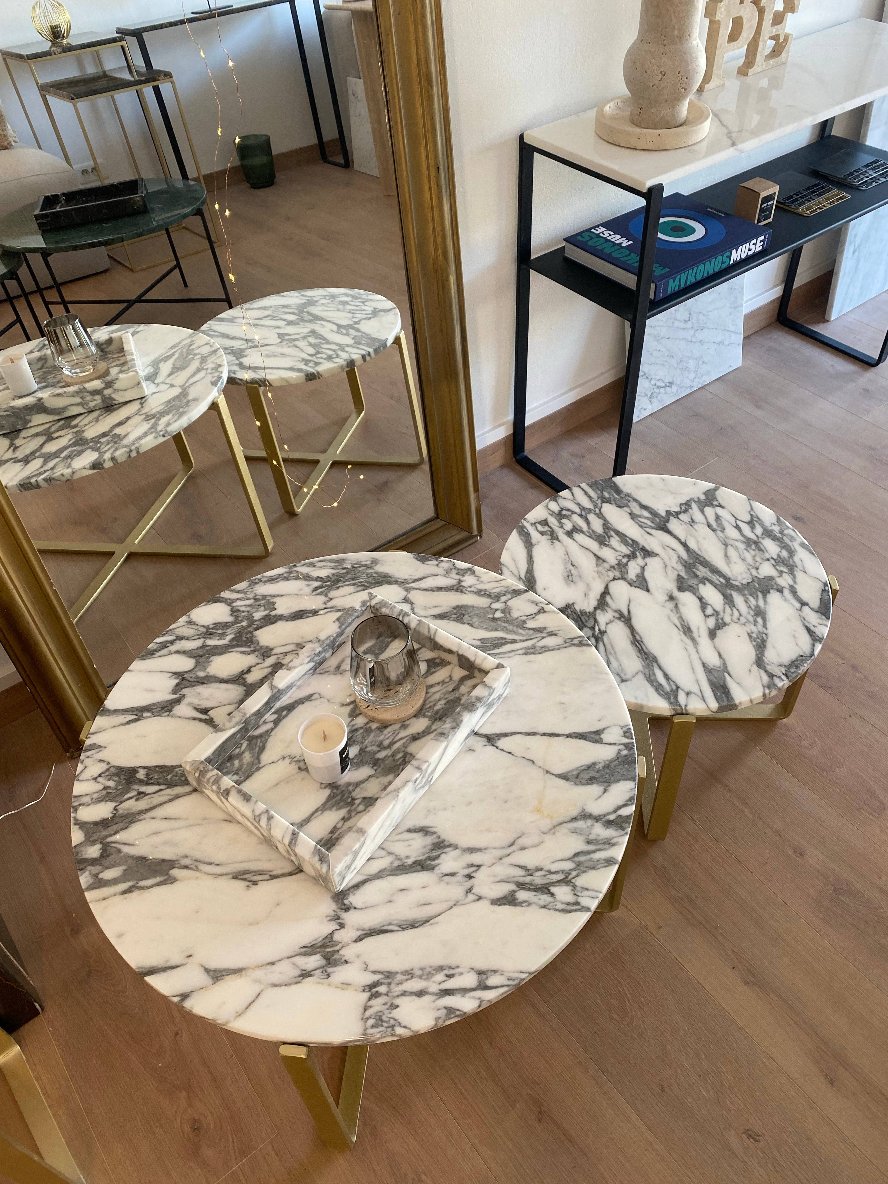 Plateau en marbre Arabescato - GIPSY HOME