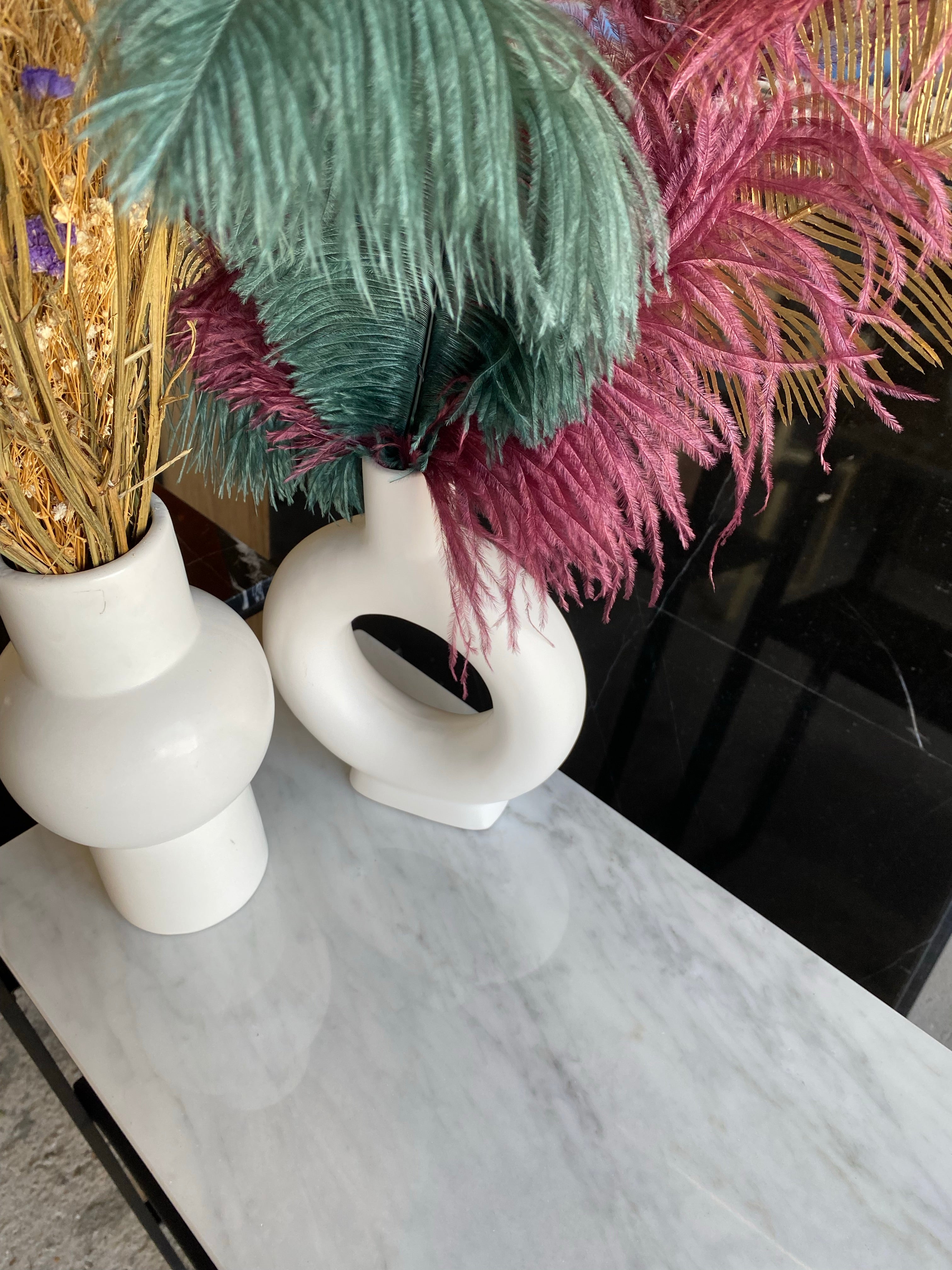 Console Harmony avec étagère & marbre blanc carrare - GIPSY HOME