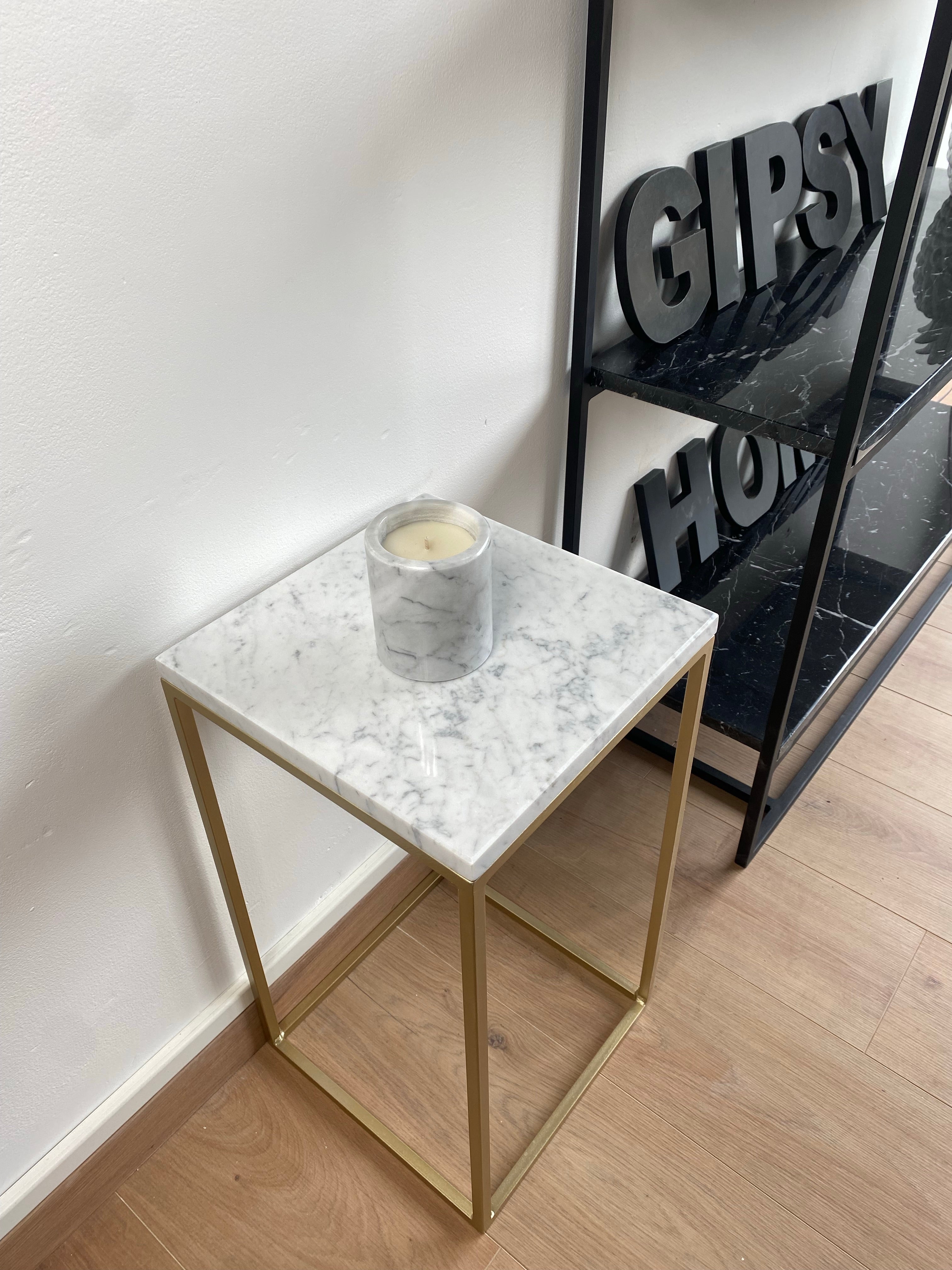 Bout de canapé x Blanc Carrare 30/30 - GIPSY HOME