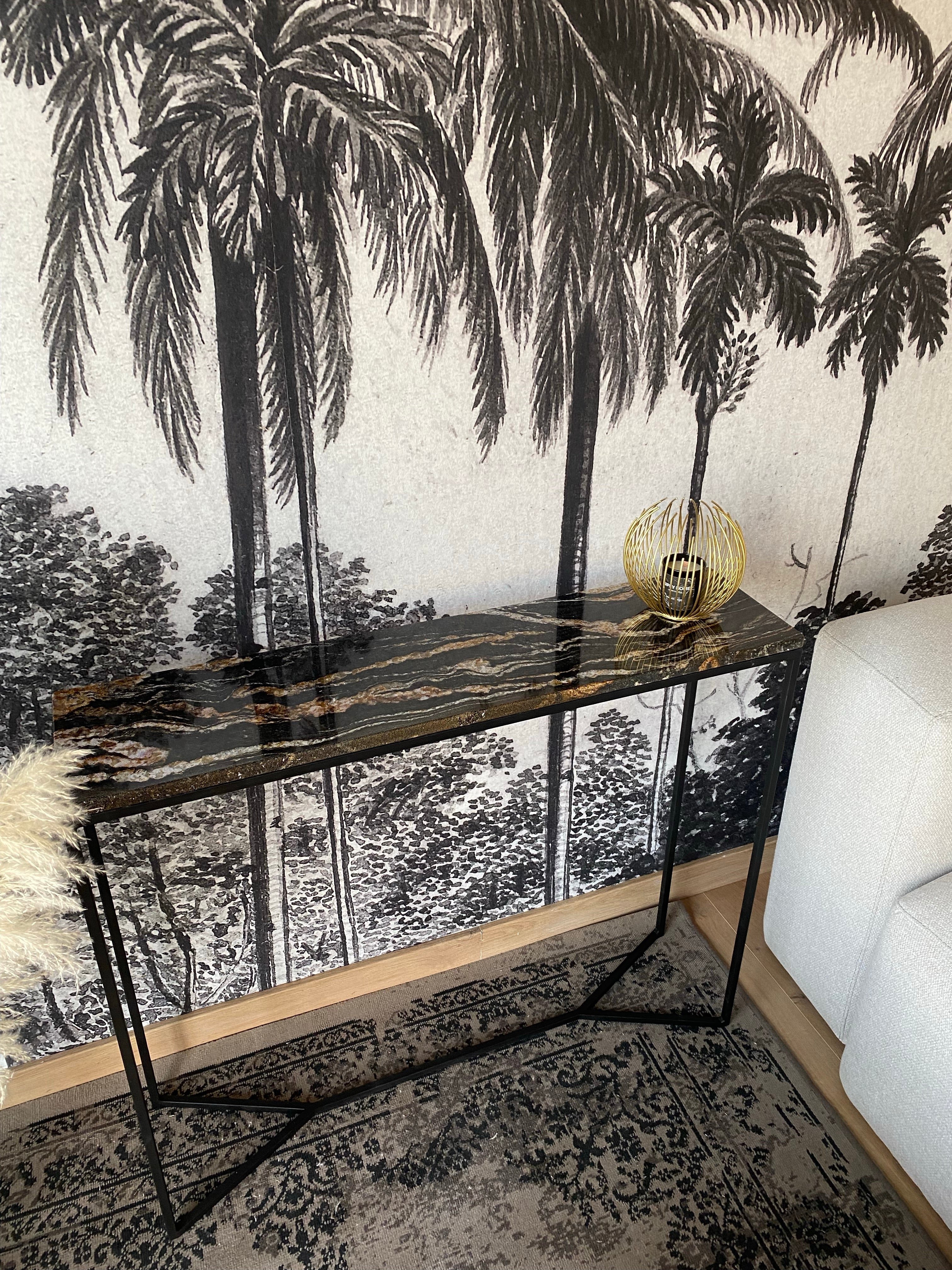 Console élégance granit Fusion Gold (90x22) - GIPSY HOME