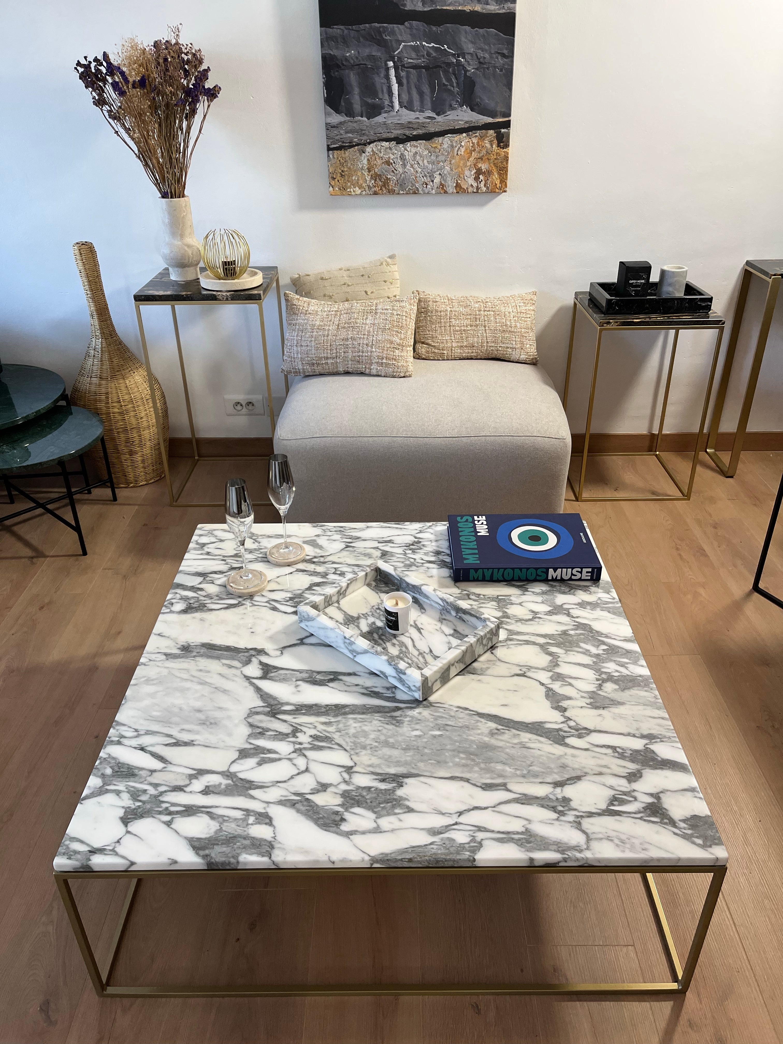 PRÉ COMMANDE Table basse élégance x Arabescato - GIPSY HOME