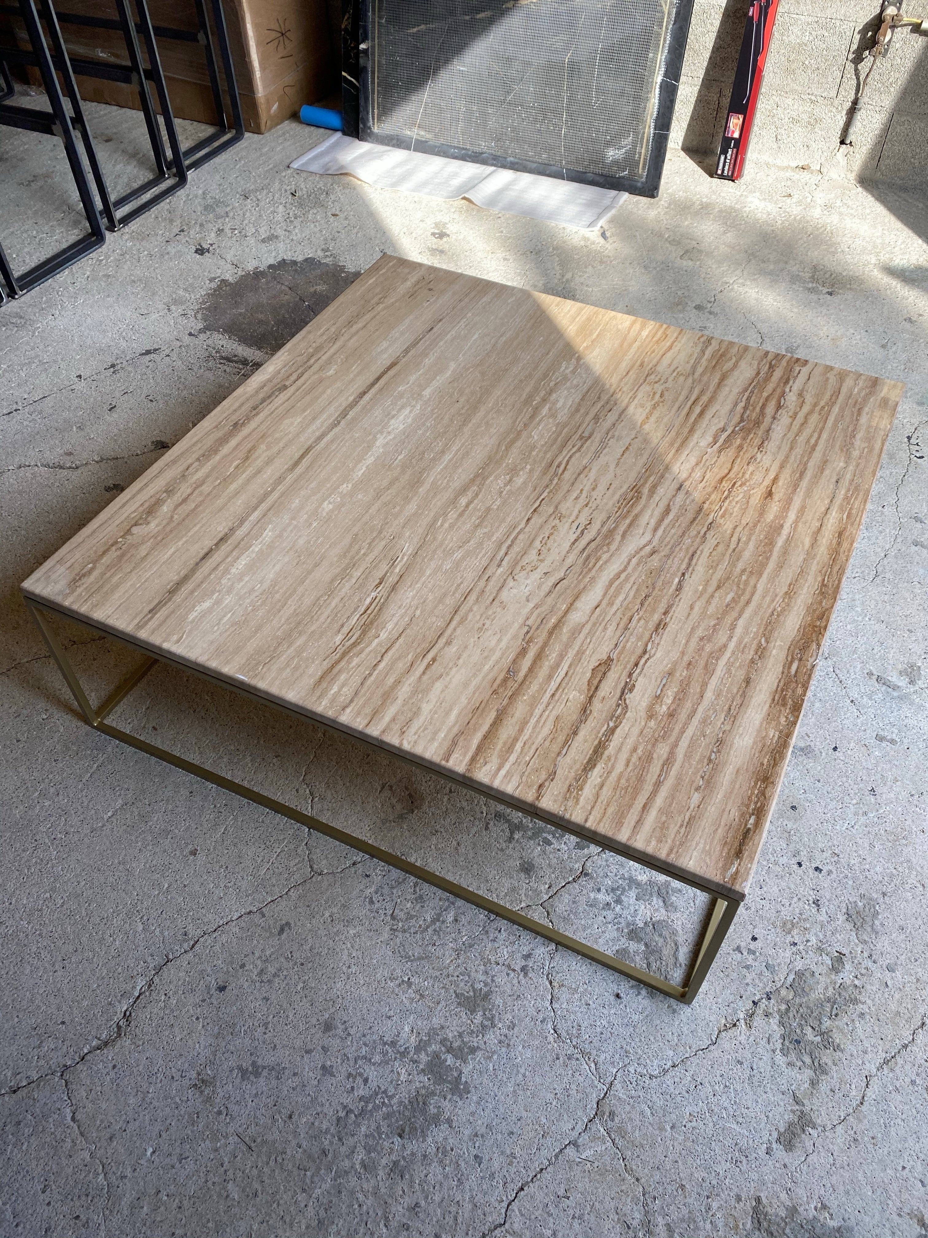 Table basse élégance x travertin - GIPSY HOME