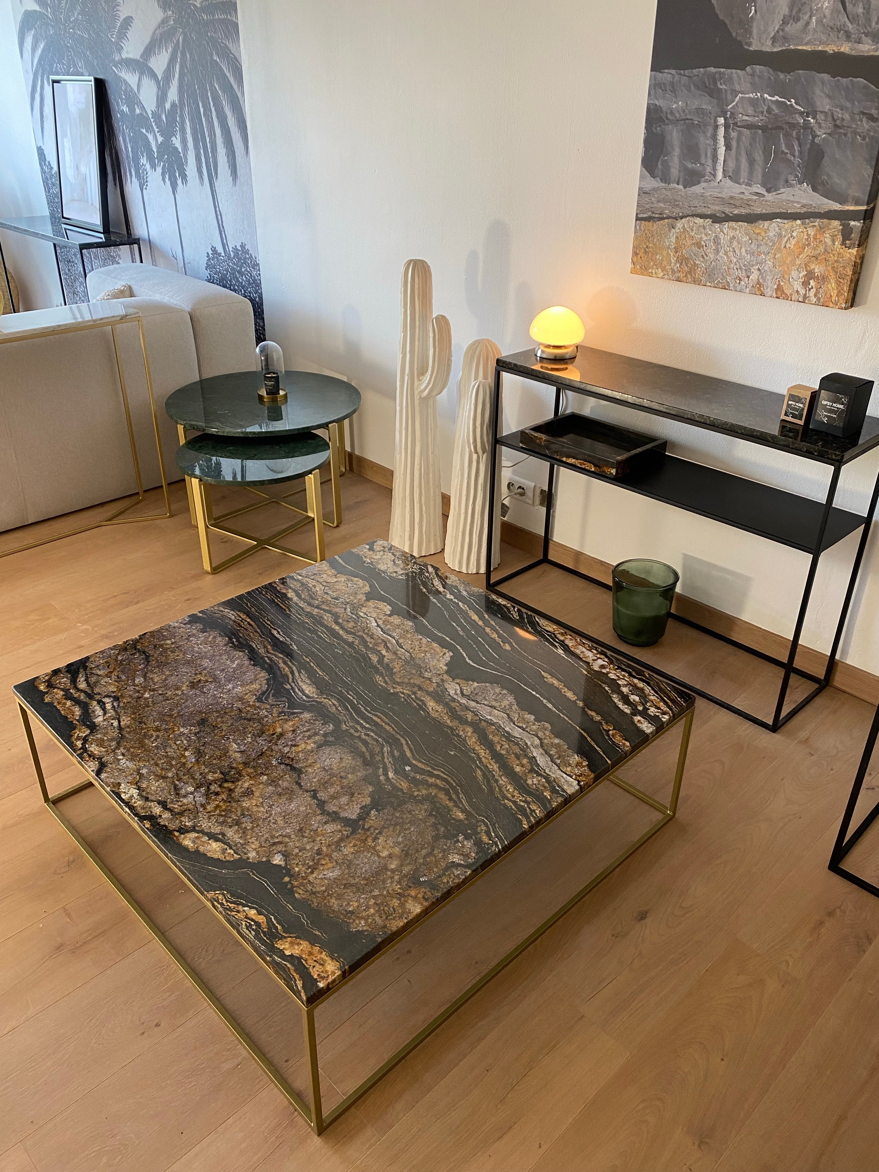 Table basse Elegance x Granit Fusion Gold - GIPSY HOME