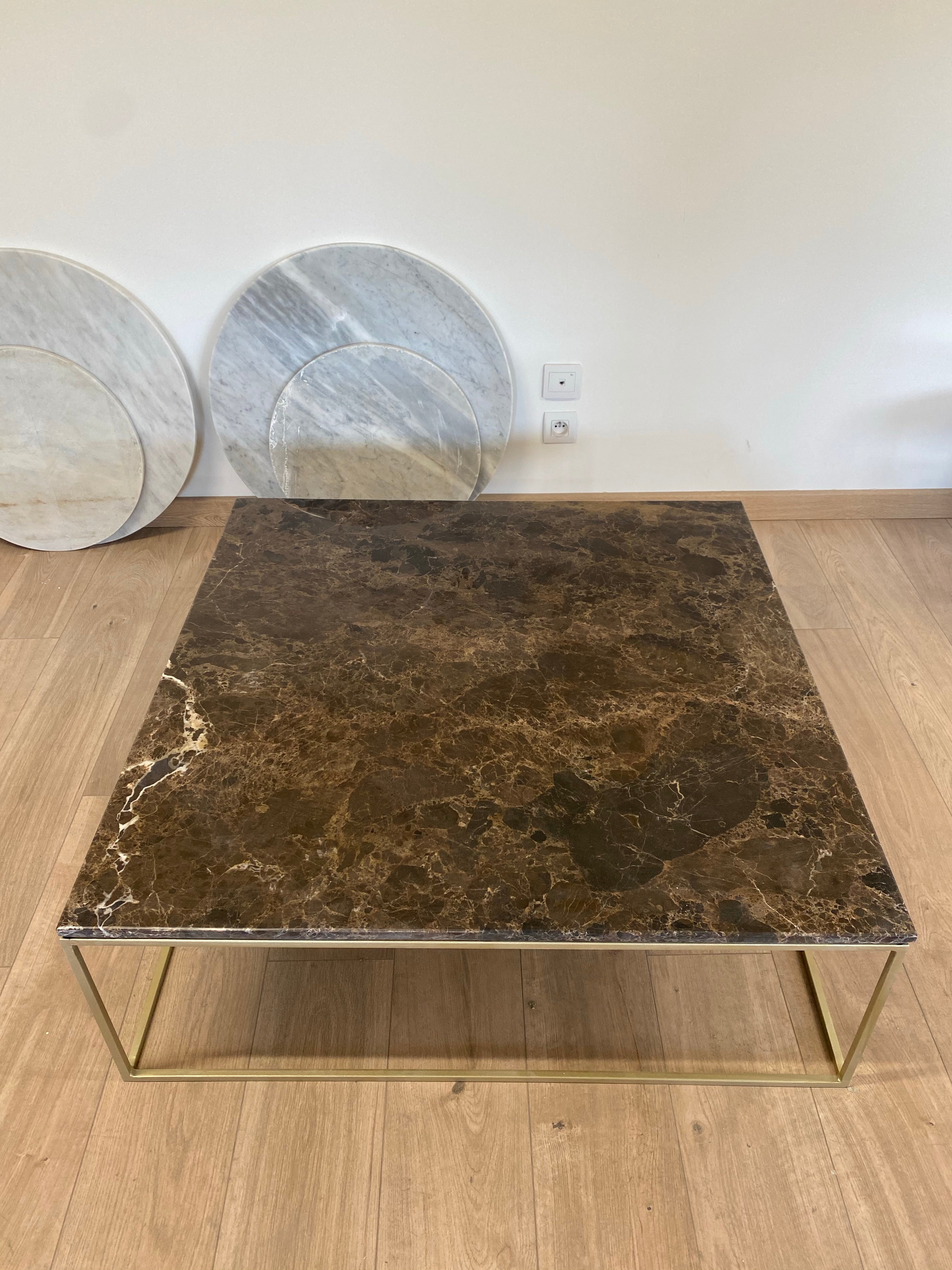 Table basse élégance x Marron Emperador - GIPSY HOME
