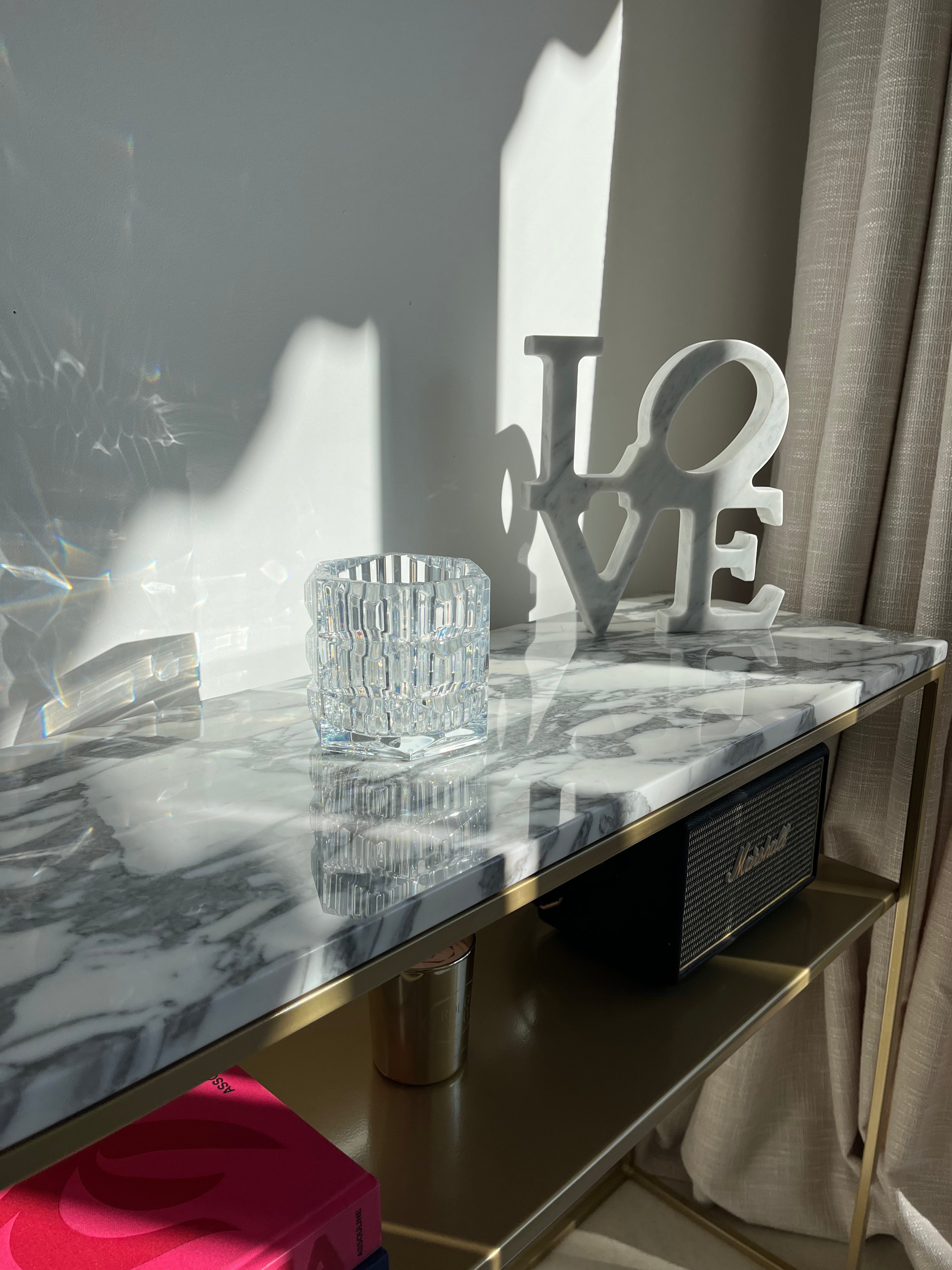 pré commande Console avec étagère & Arabescato - GIPSY HOME
