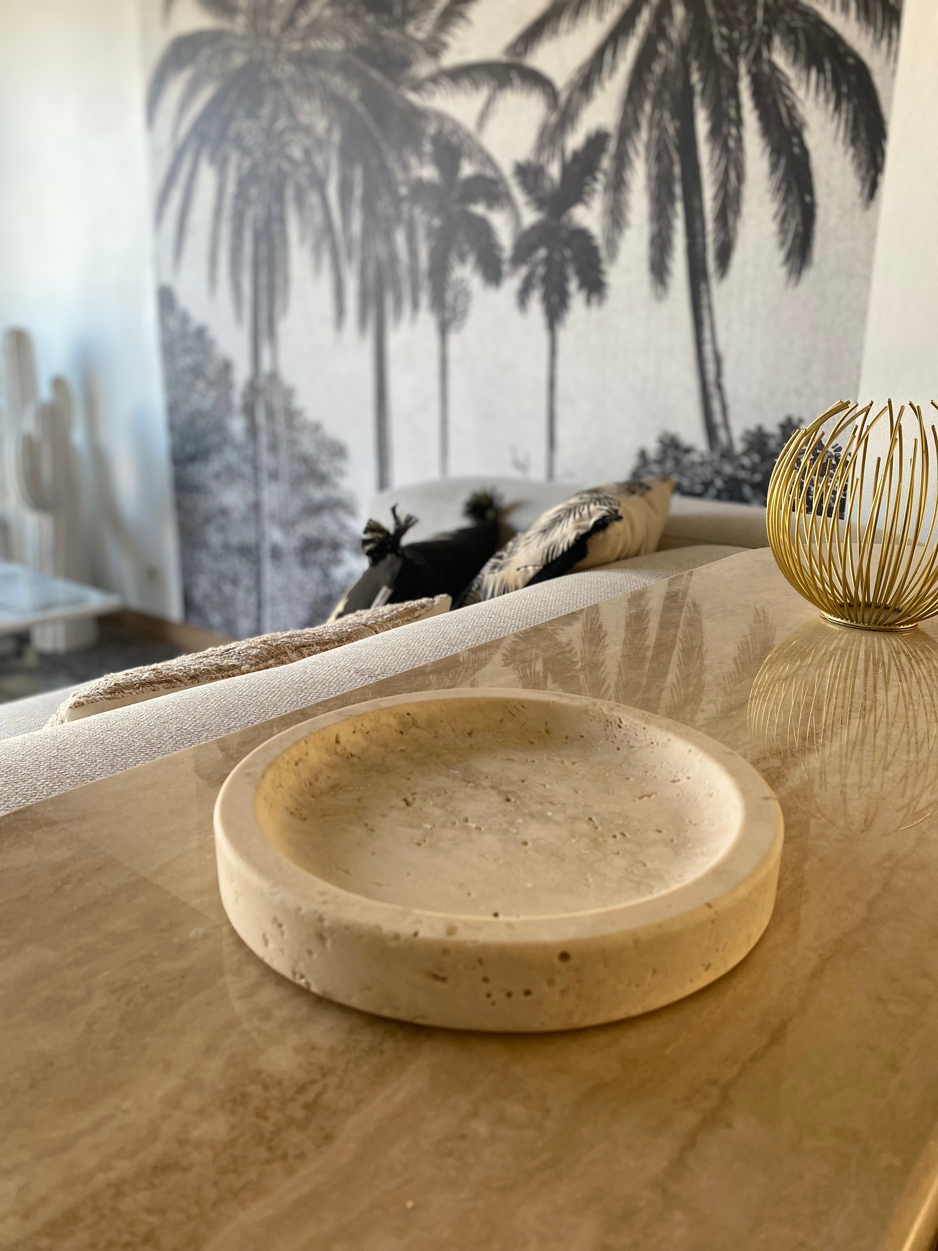 Plateau en travertin brut - GIPSY HOME