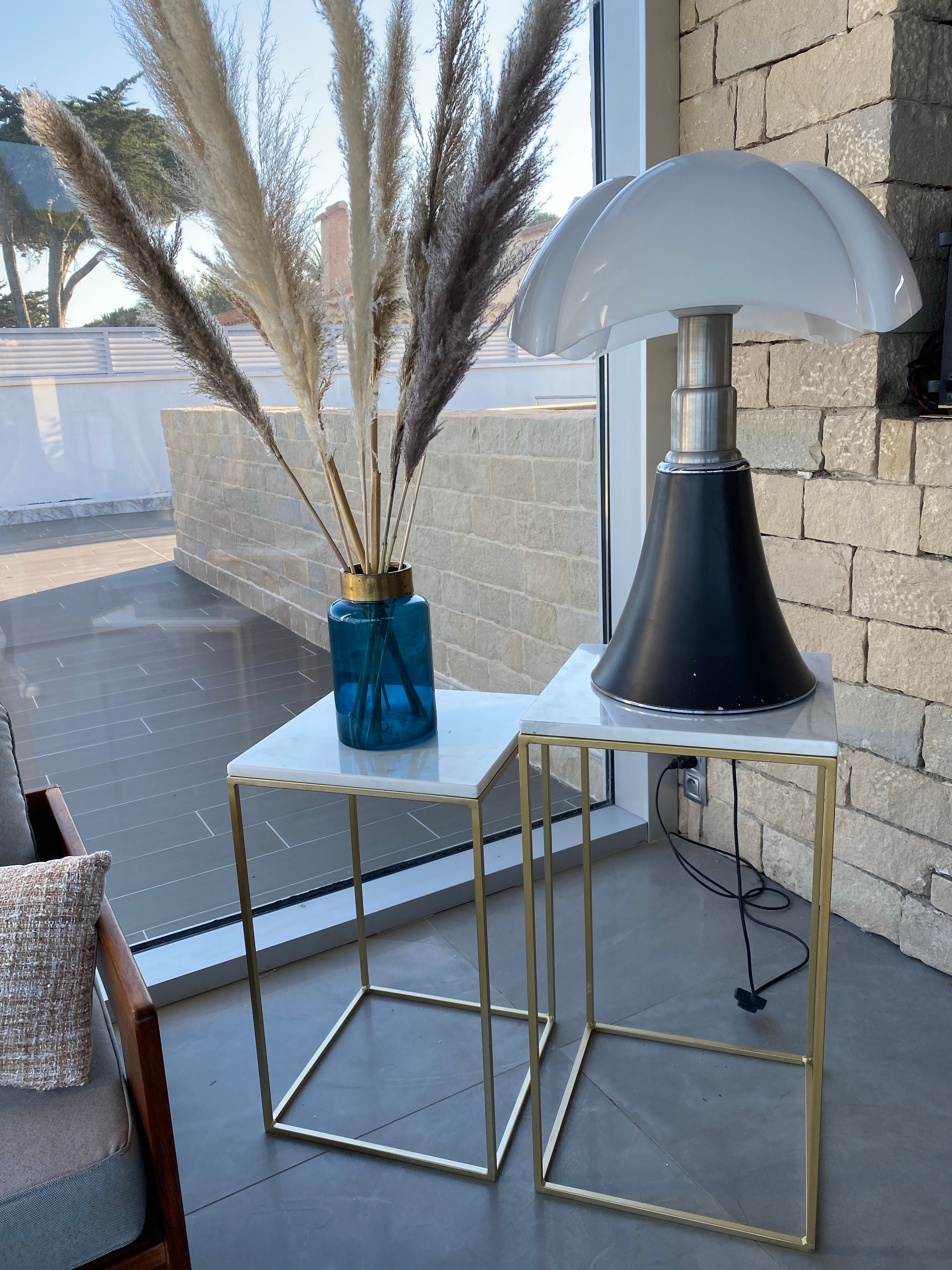 Guéridons double x Blanc Carrare - GIPSY HOME