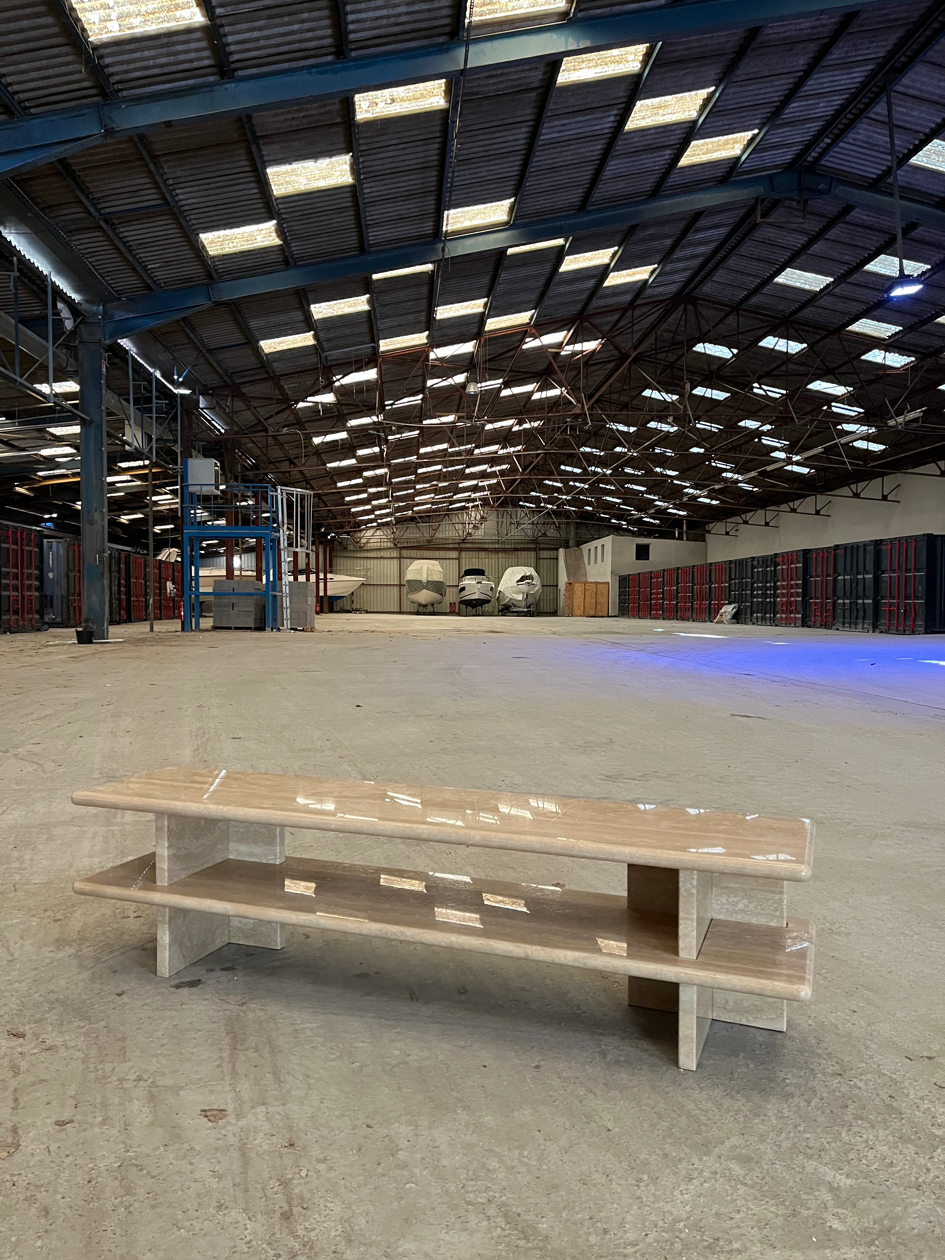 Banc Meuble tv Signature x travertin - GIPSY HOME