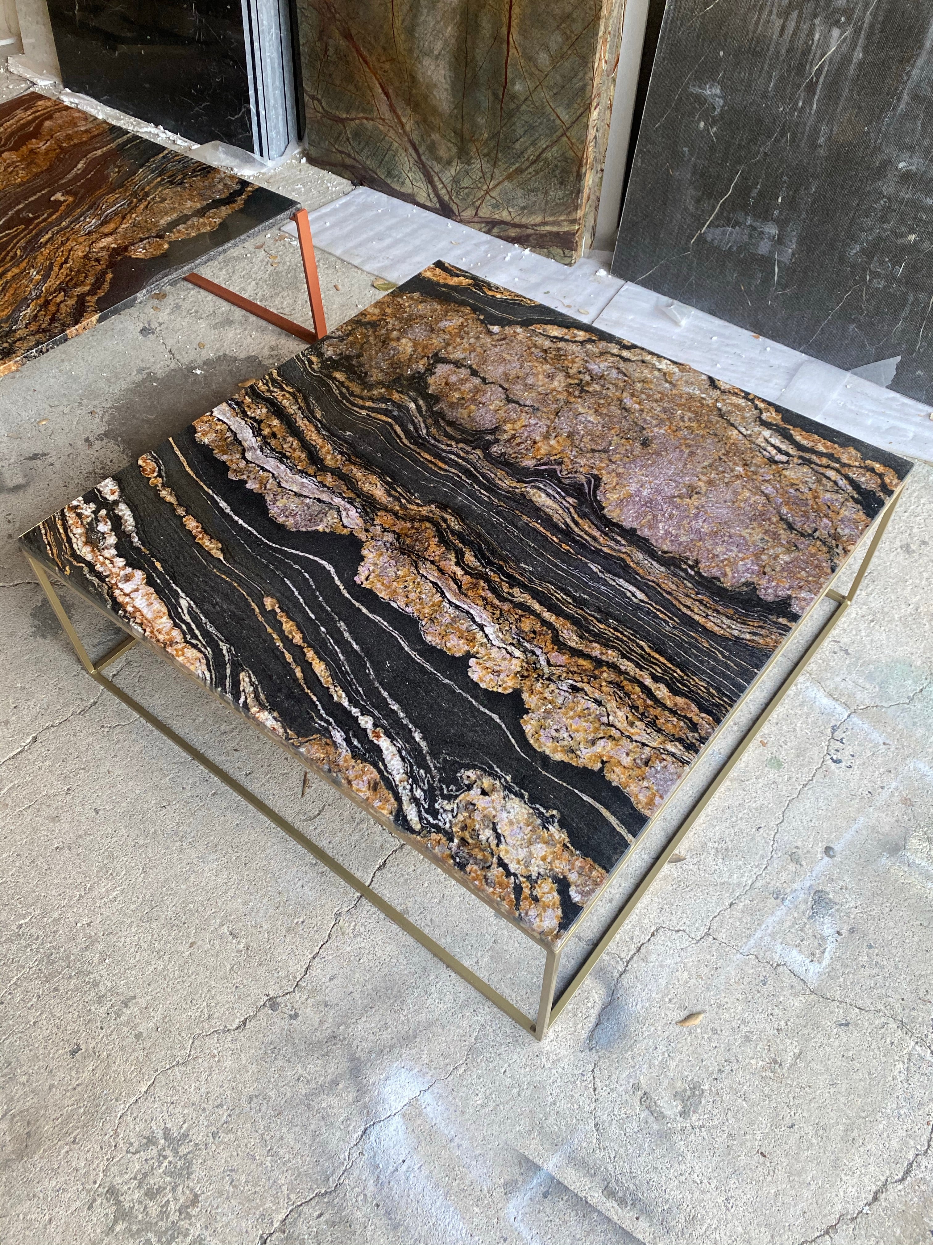 Table basse Elegance x Granit Fusion Gold - GIPSY HOME