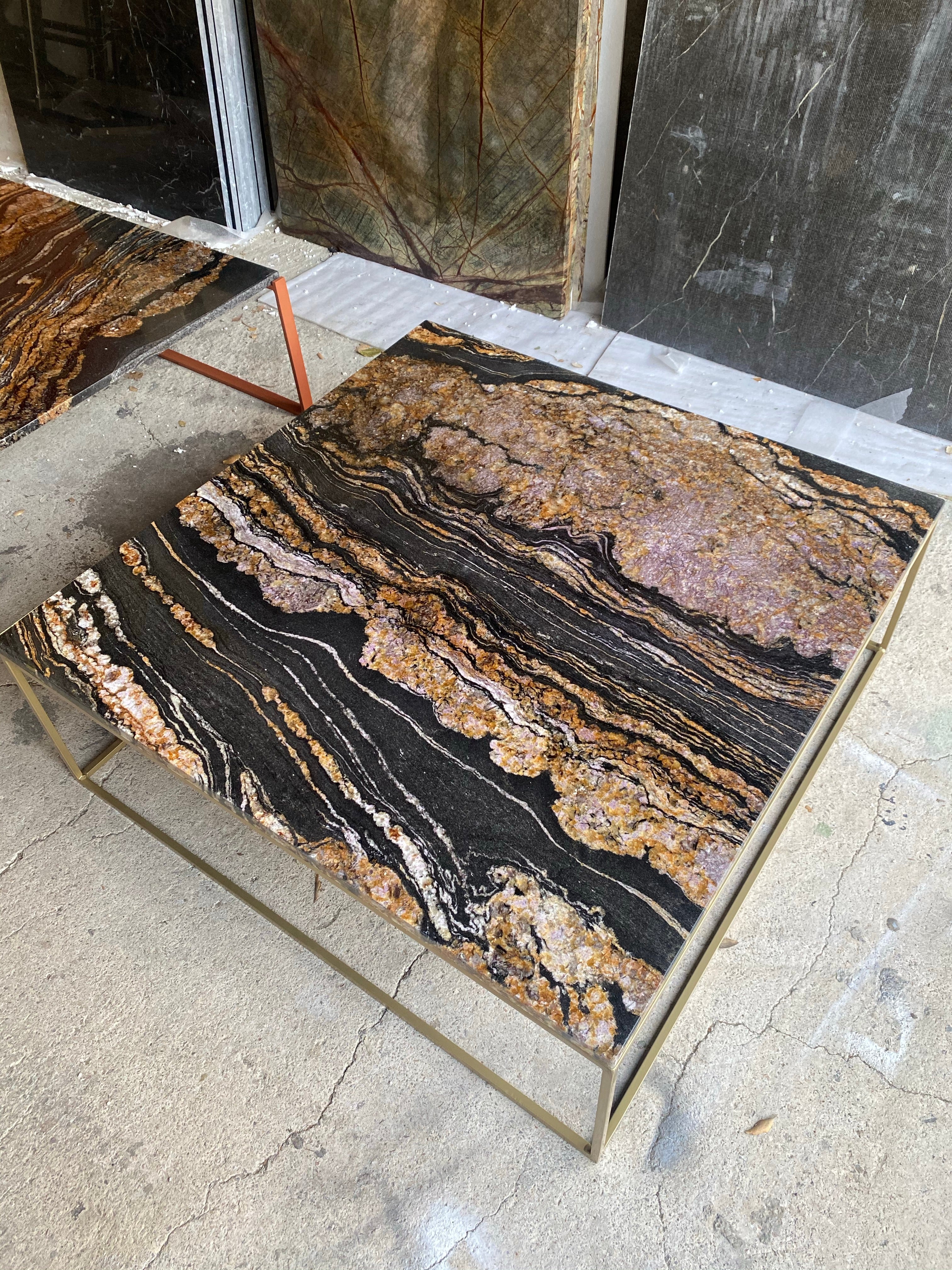 Table basse Elegance x Granit Fusion Gold - GIPSY HOME