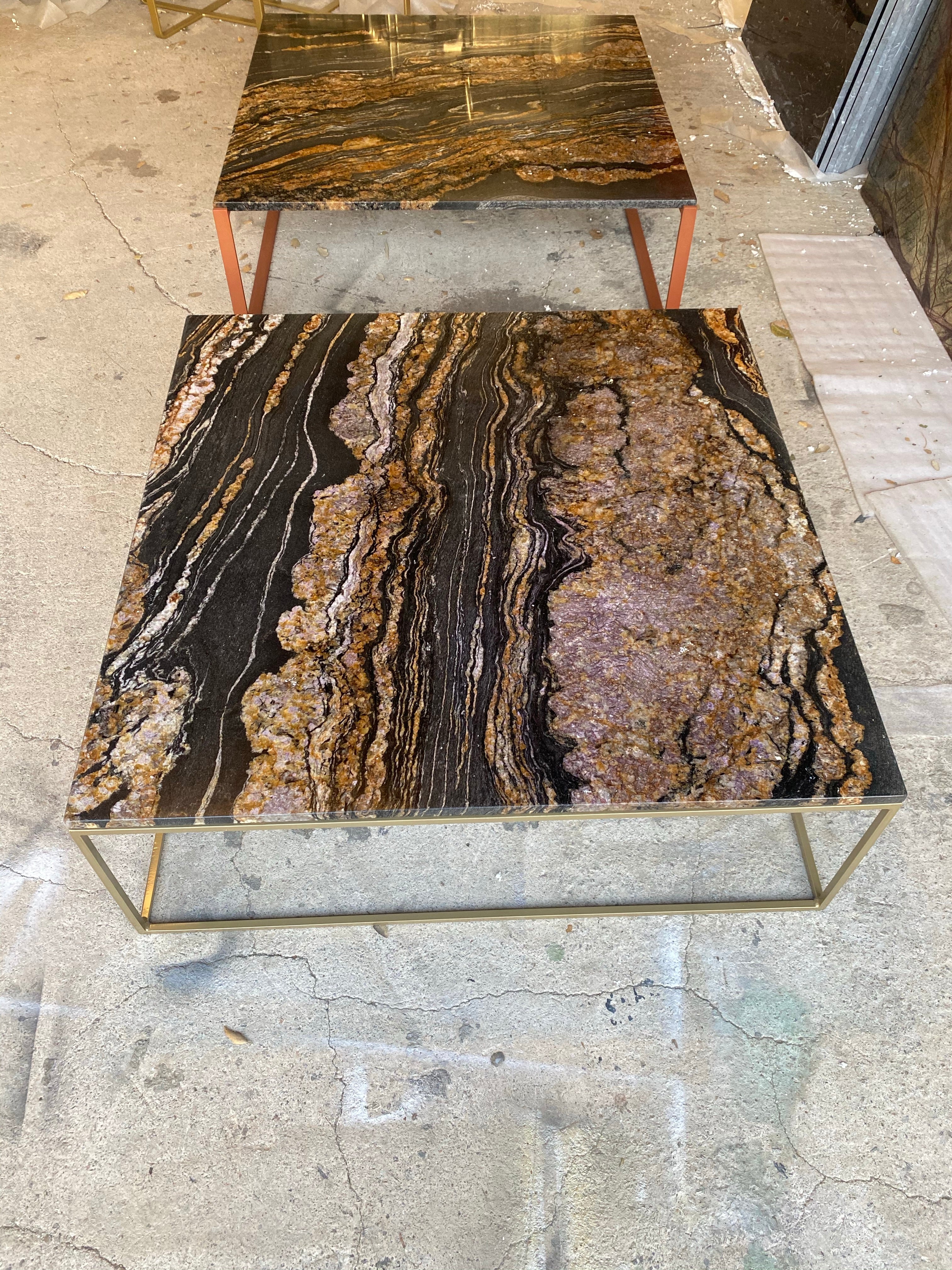 Table basse Elegance x Granit Fusion Gold - GIPSY HOME