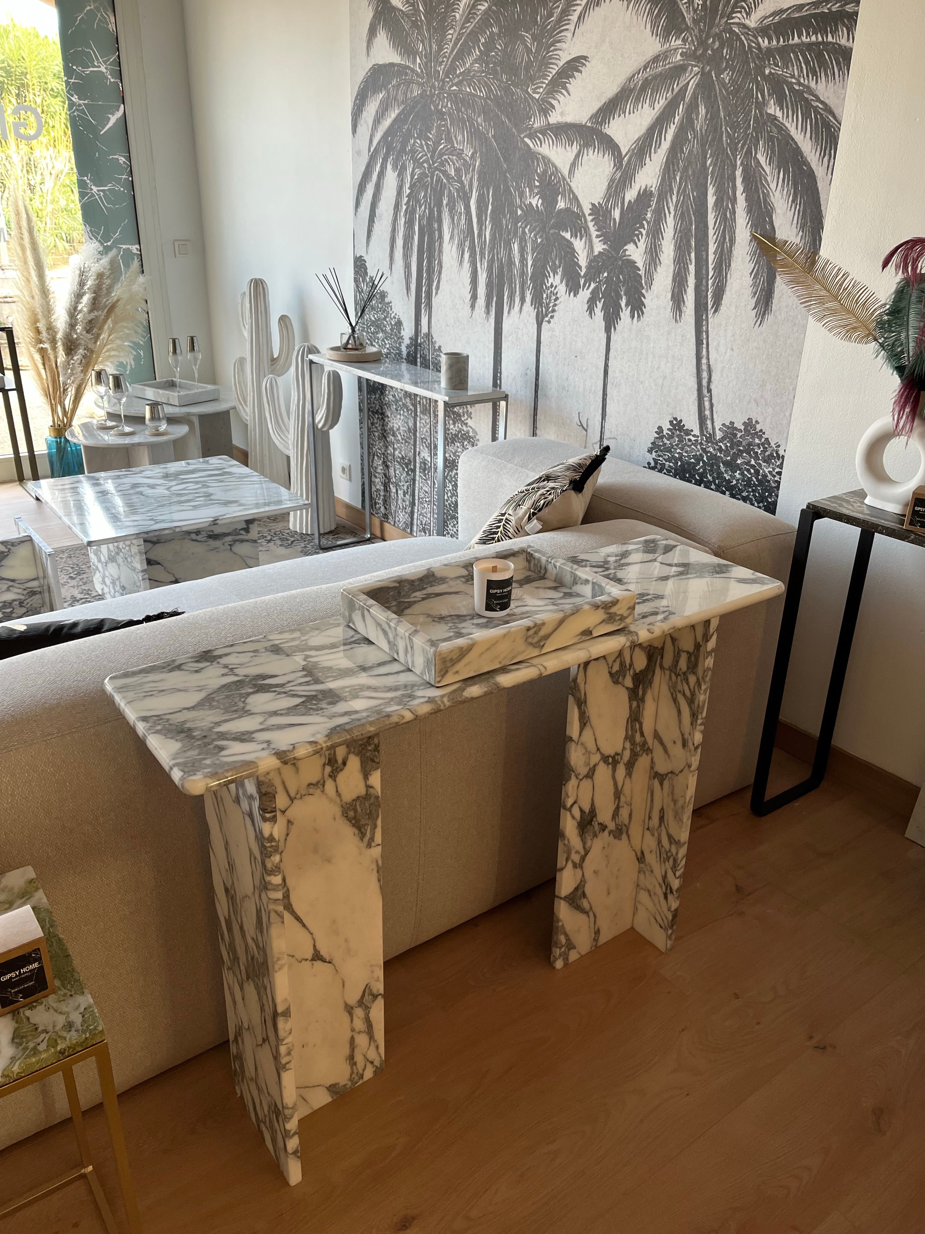 Console signature x 100% Arabescato (100/30) - GIPSY HOME