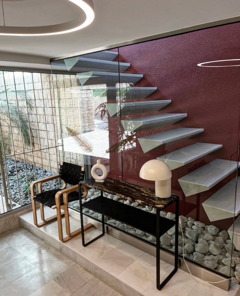 Console Harmony avec étagère & Fusion Gold - GIPSY HOME