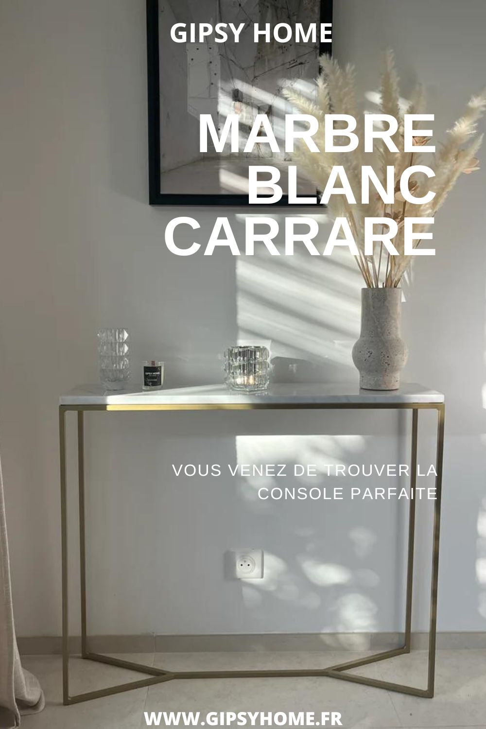 Une console fine, étroite, légère et facile à déplacer