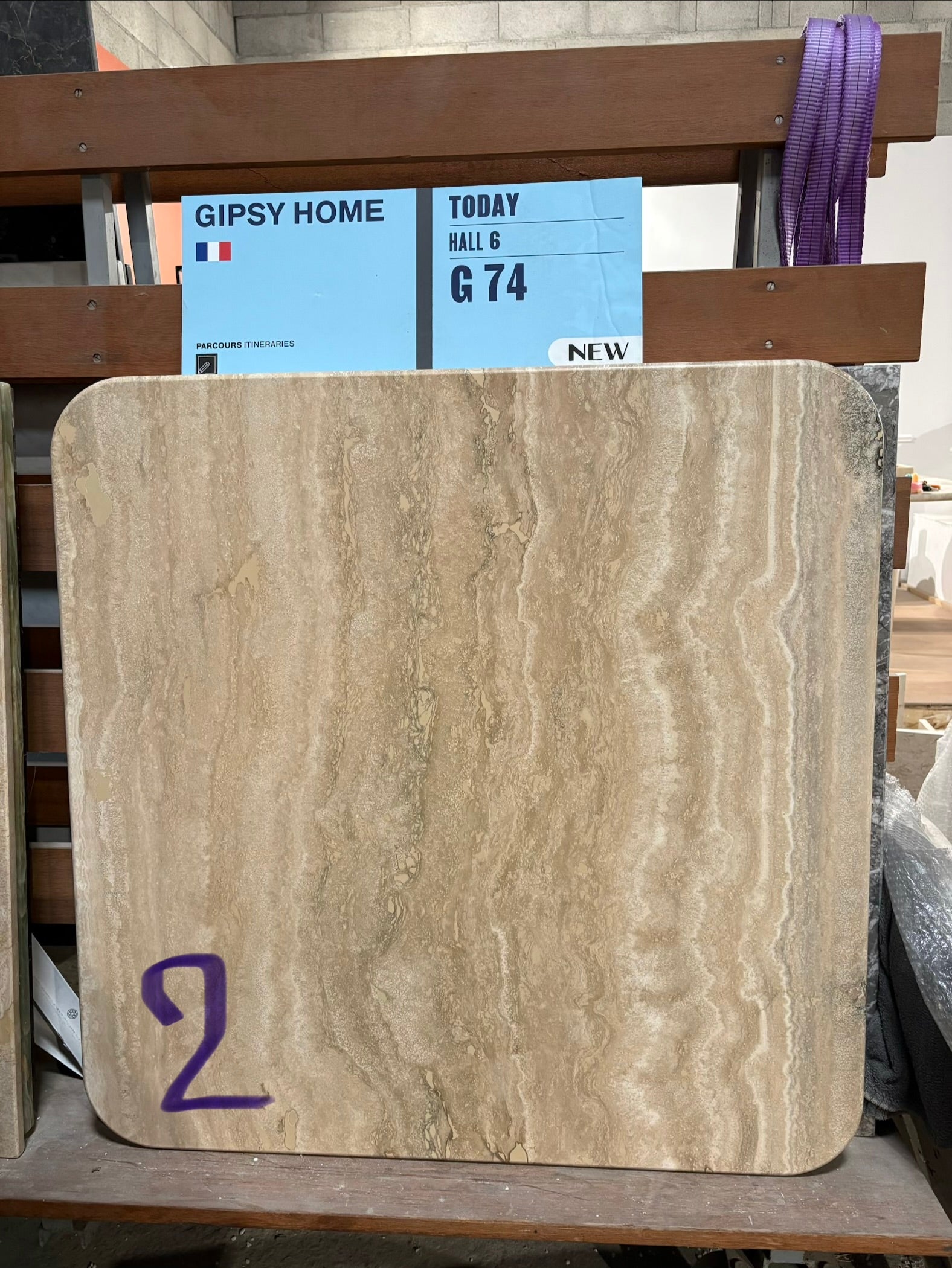 Table basse carrée 100% Travertin Romain (brut ou poli)