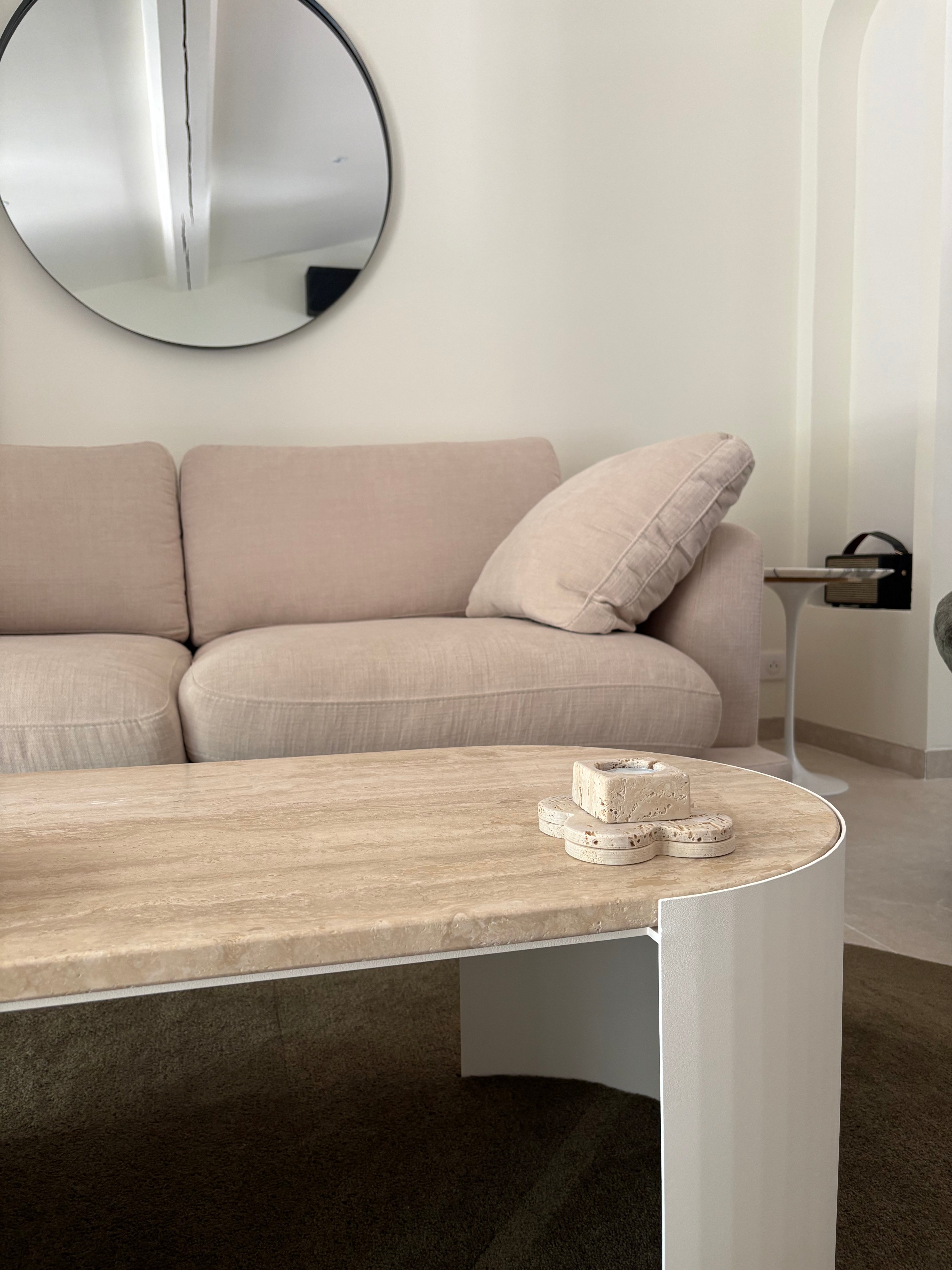 Table basse POP x travertin