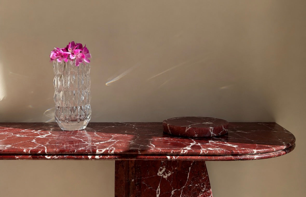 Console Iconic x marbre Rosso Levanto (100/30)