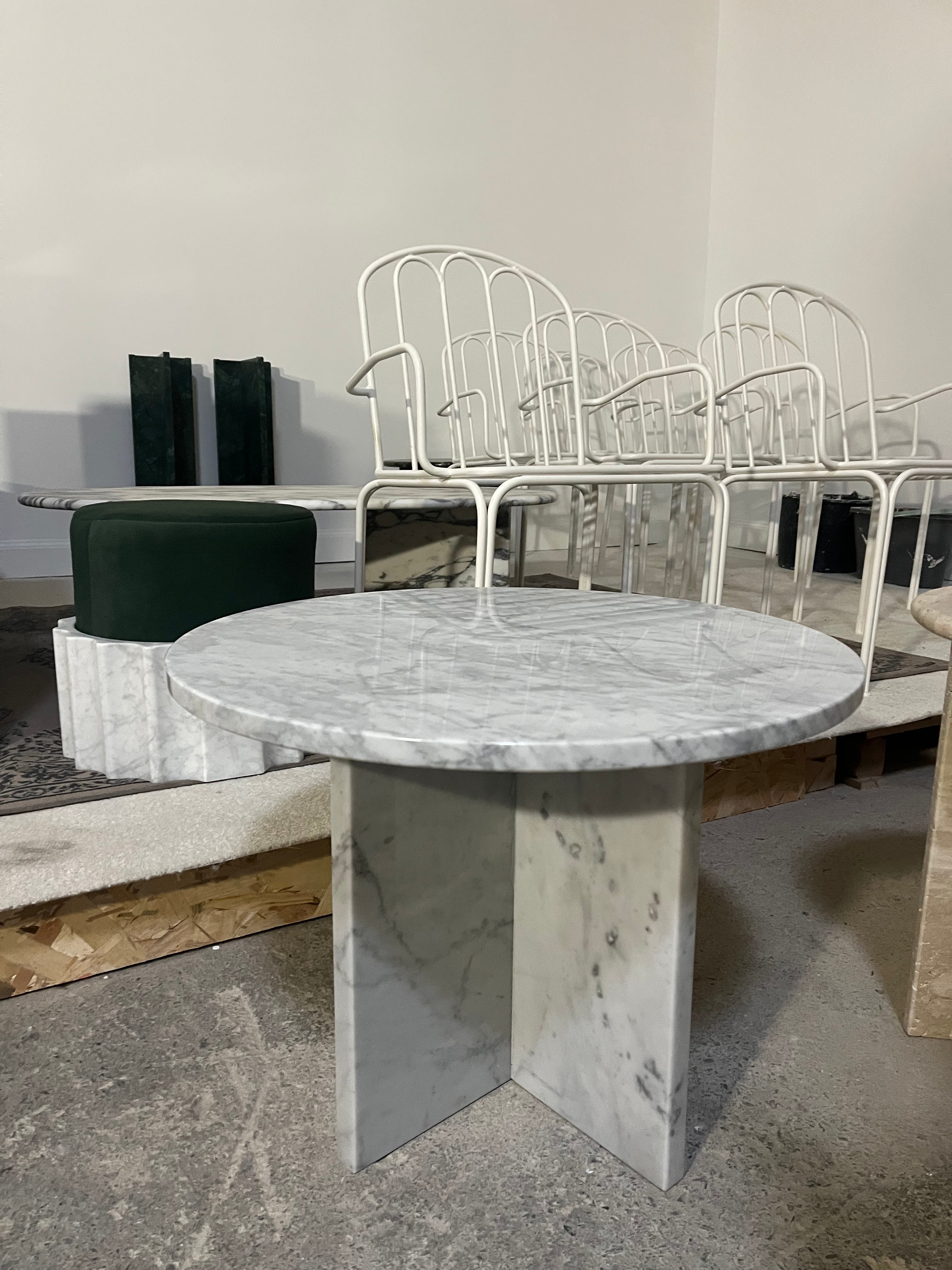 Table Signature x 100% Marbre Blanc carrare - GIPSY HOME