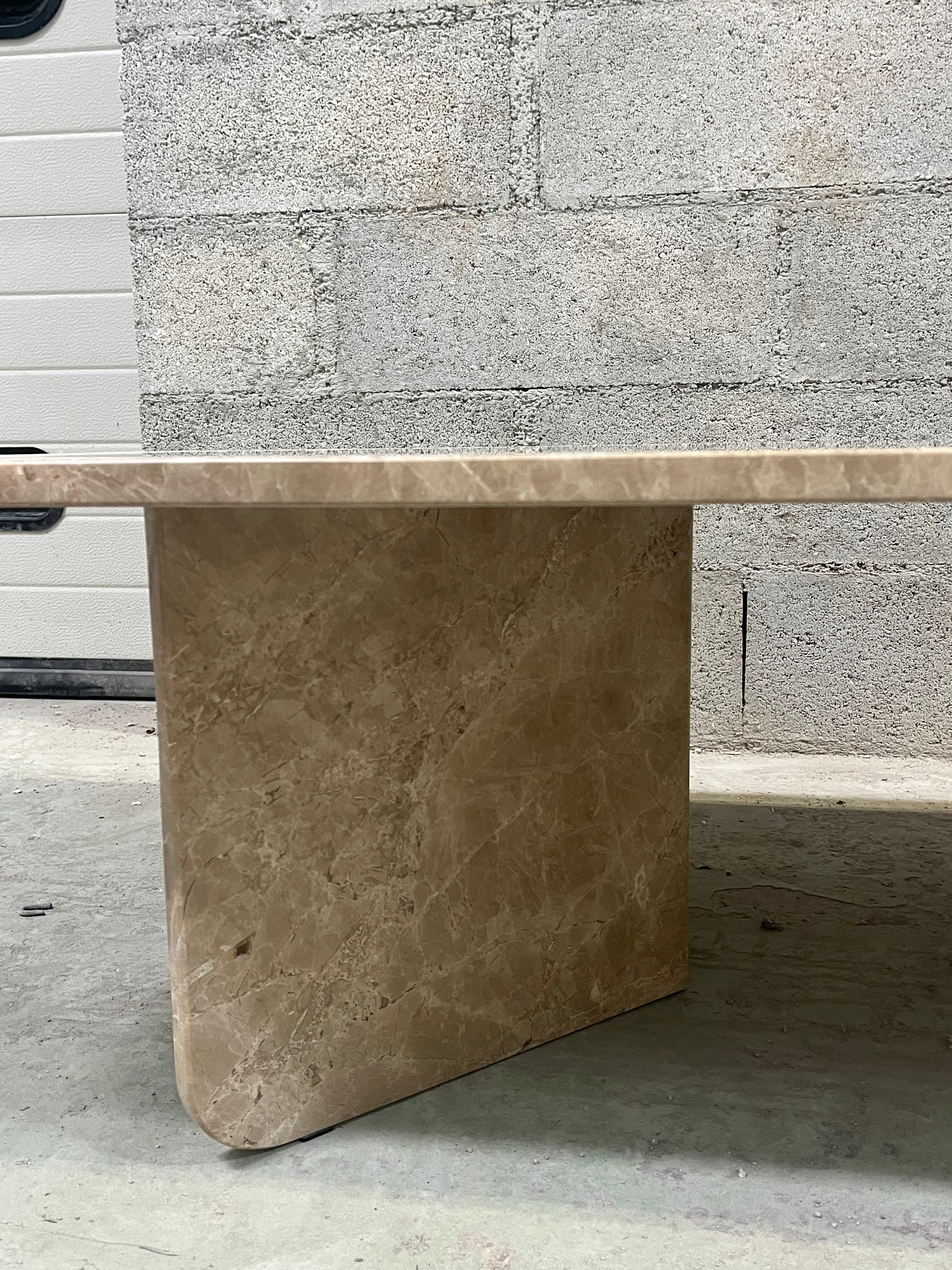 Table basse Signature x marron emperador Light - GIPSY HOME