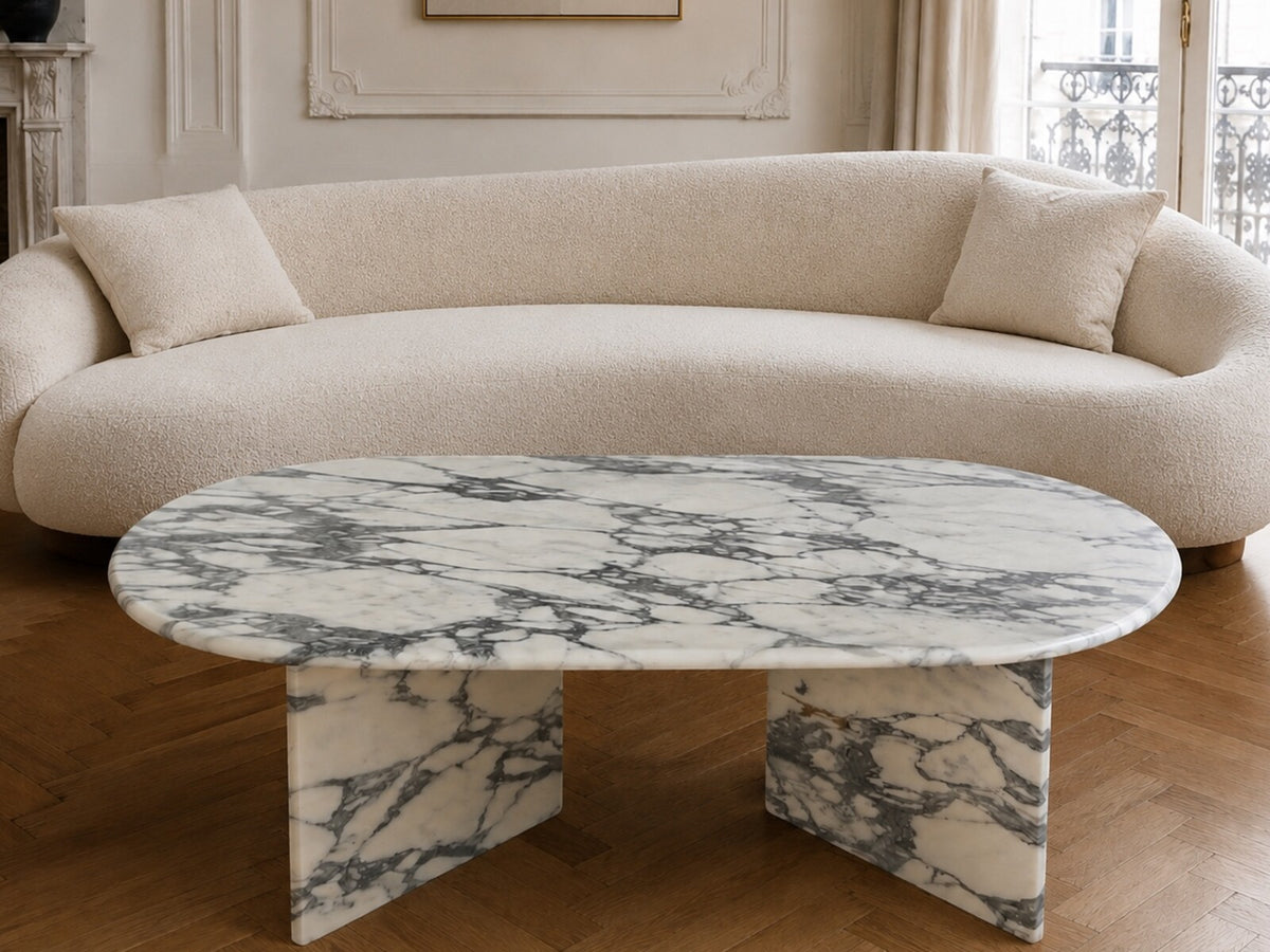 Table basse rectangle 120/64 x Arabescato