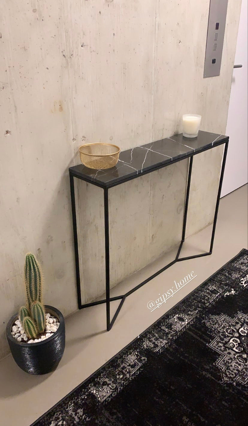 Console élégance Y x Noir Khenifra (90x22)