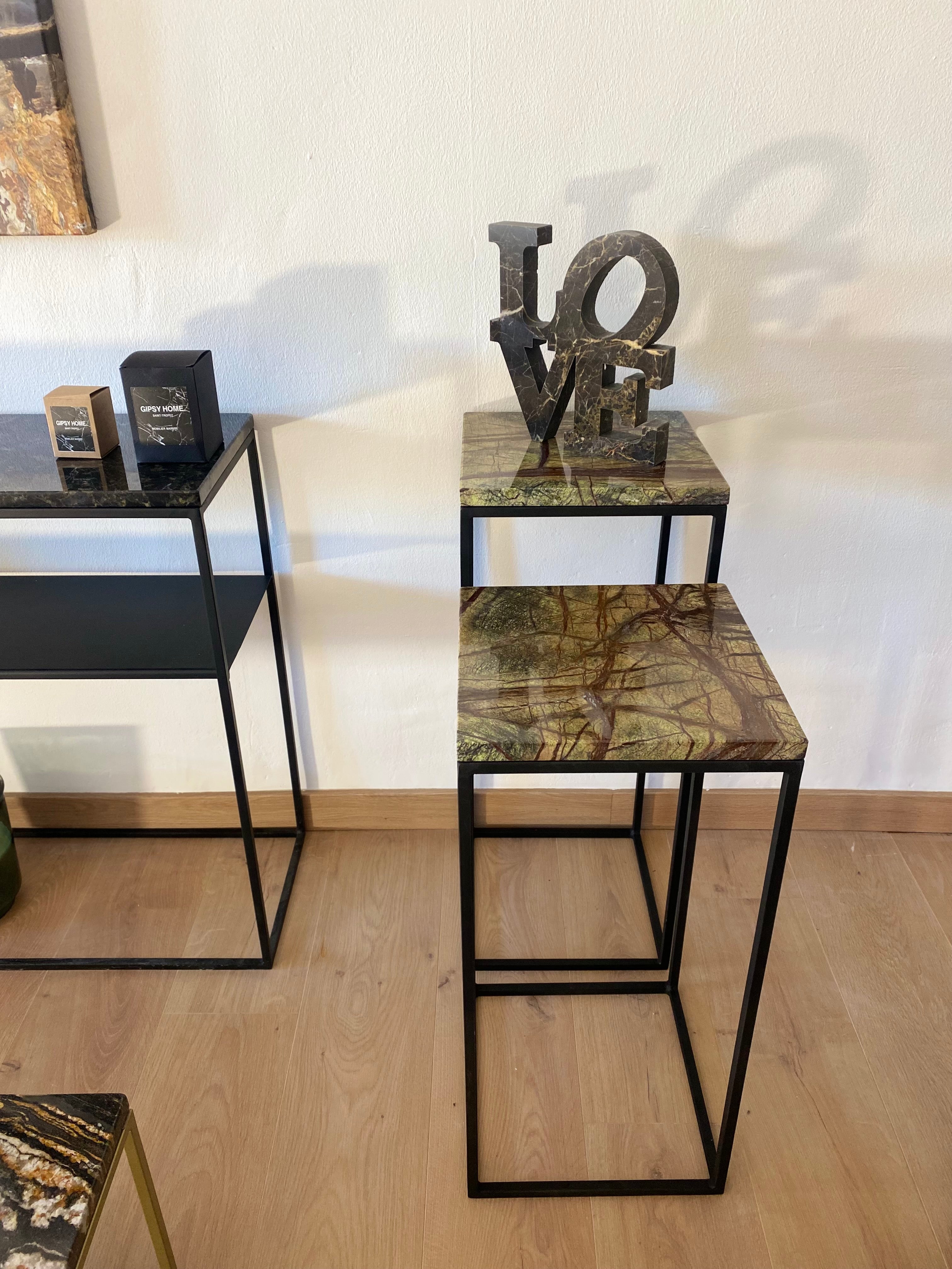 Double pedestal tables x Green Forest