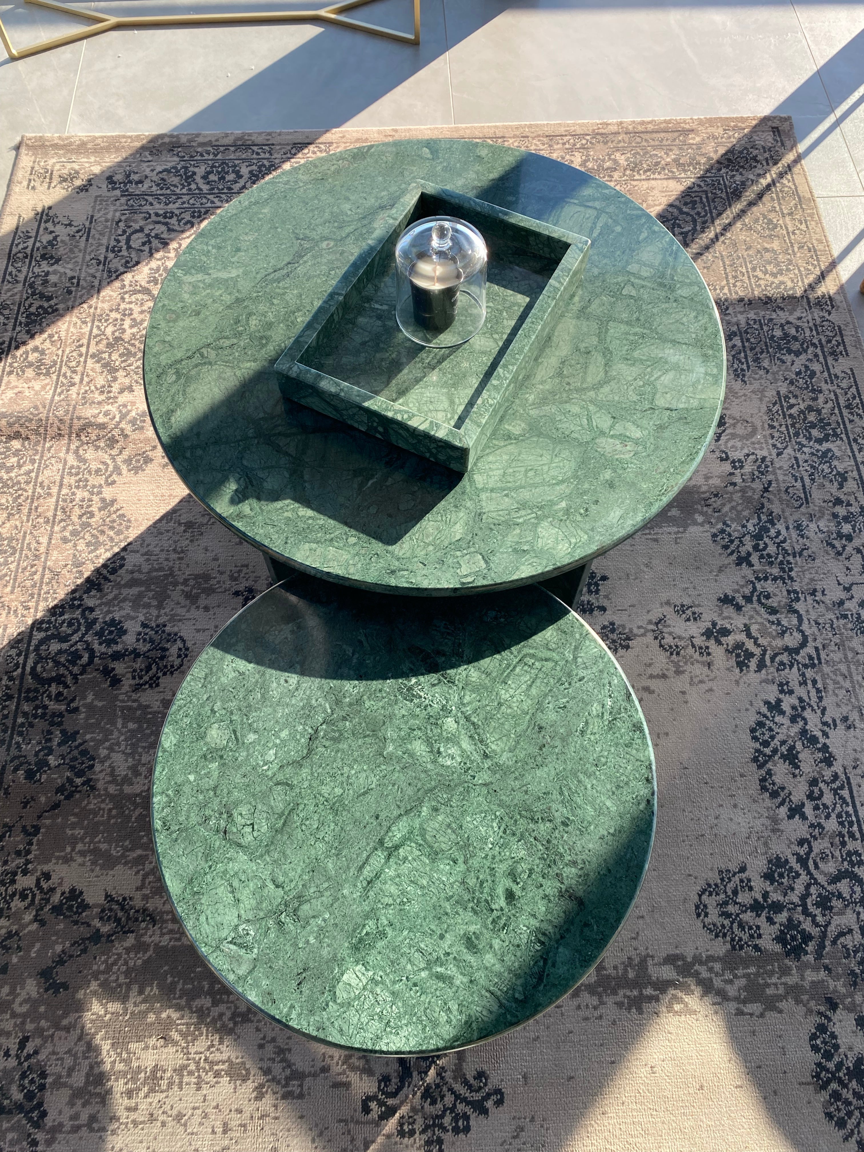 Green Guatemala marble top