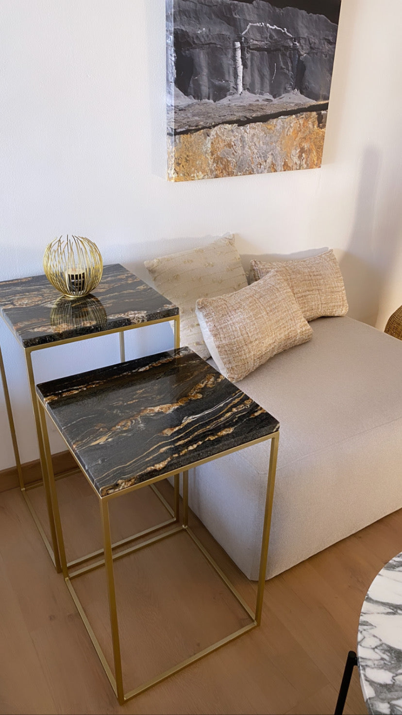 Guéridons double x Fusion Gold - GIPSY HOME