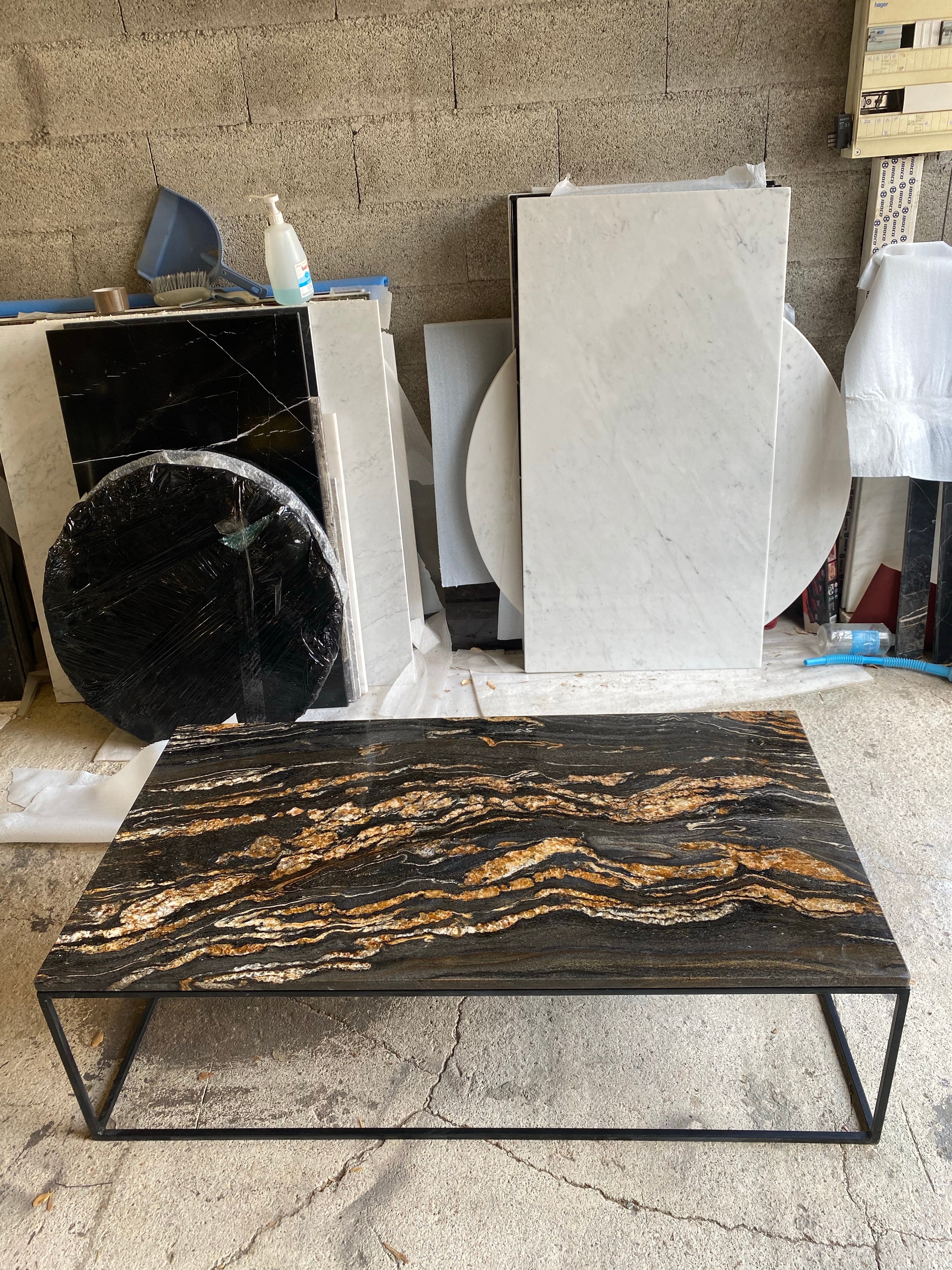 PRÉ COMMANDE Table basse Élégance rectangle x Fusion Gold - GIPSY HOME