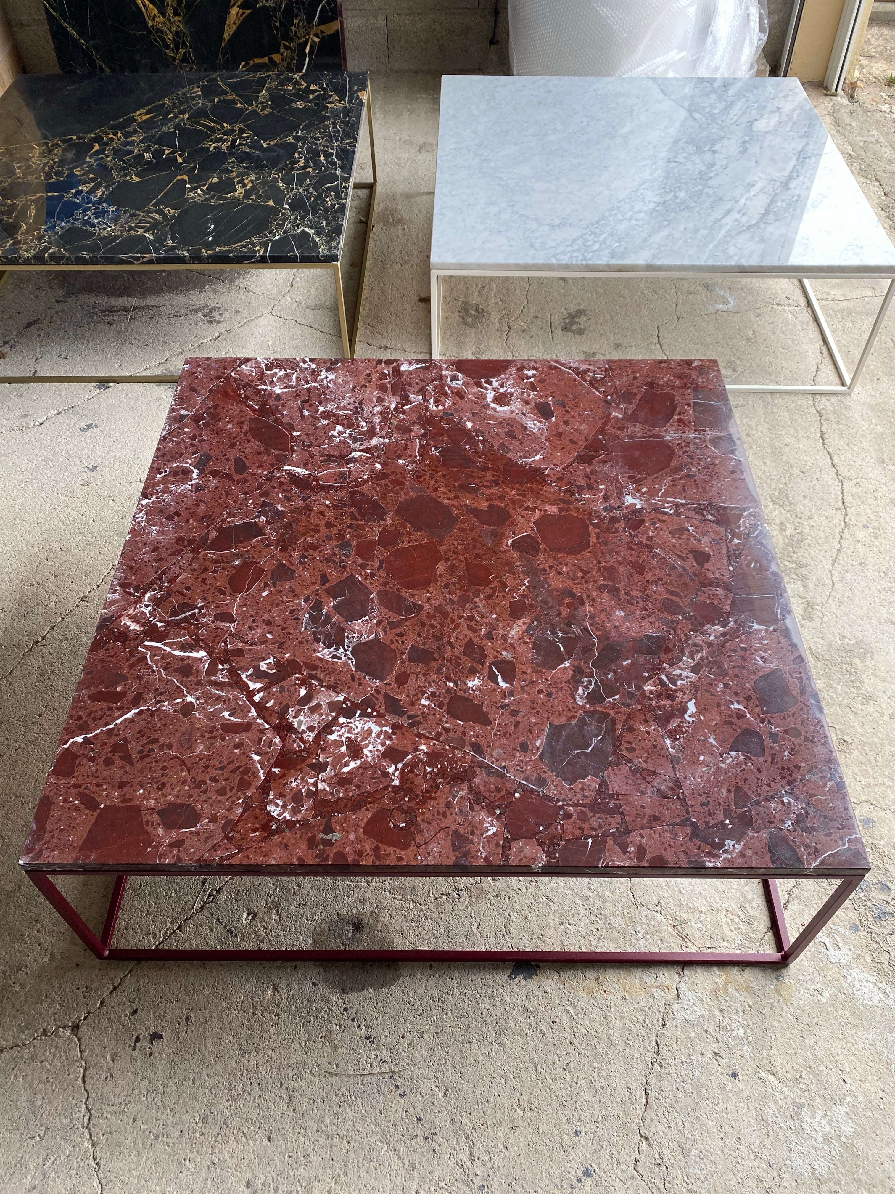 Elegance x Rosso Levanto coffee table